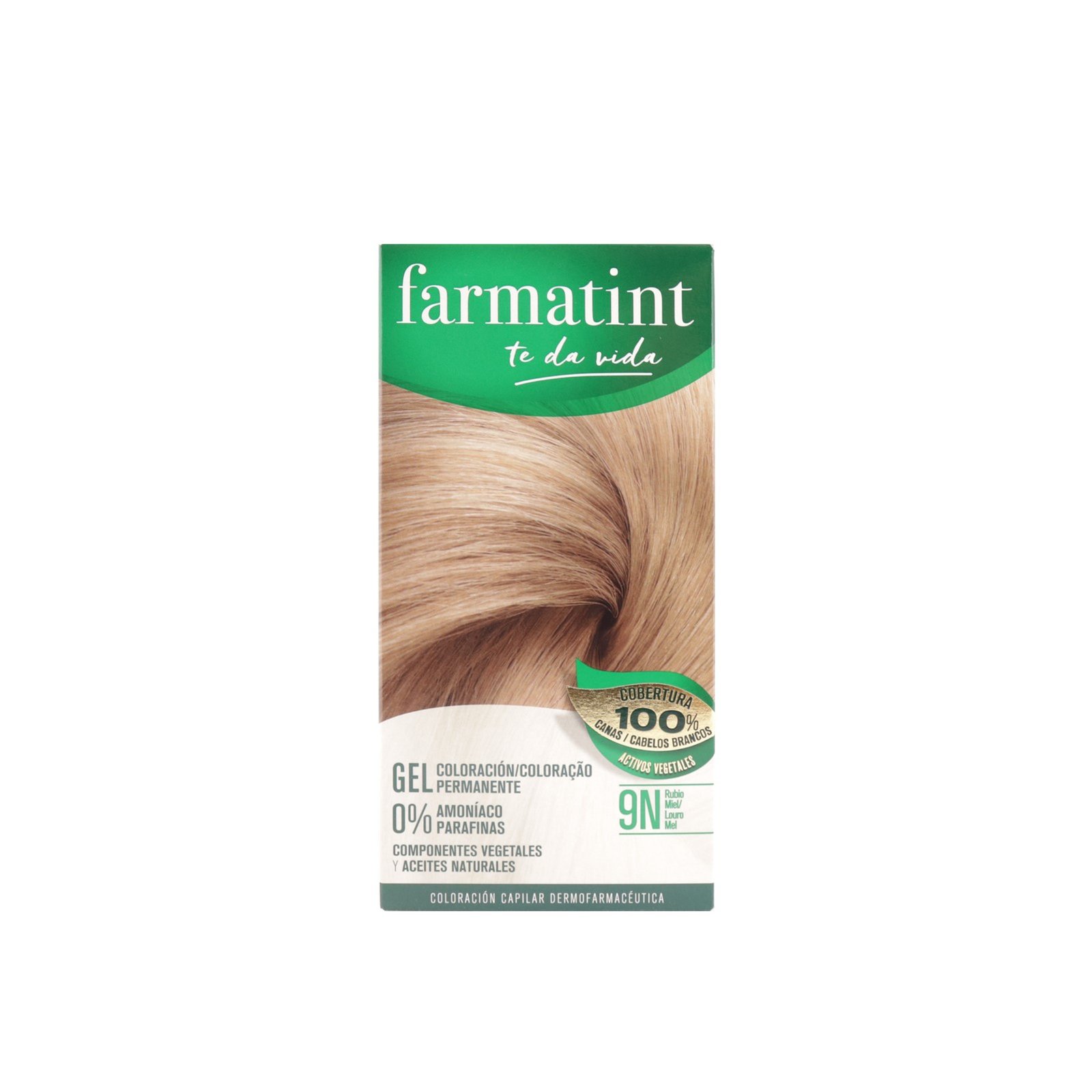 Farmatint Permanent Hair Color Gel 9N Honey Blonde