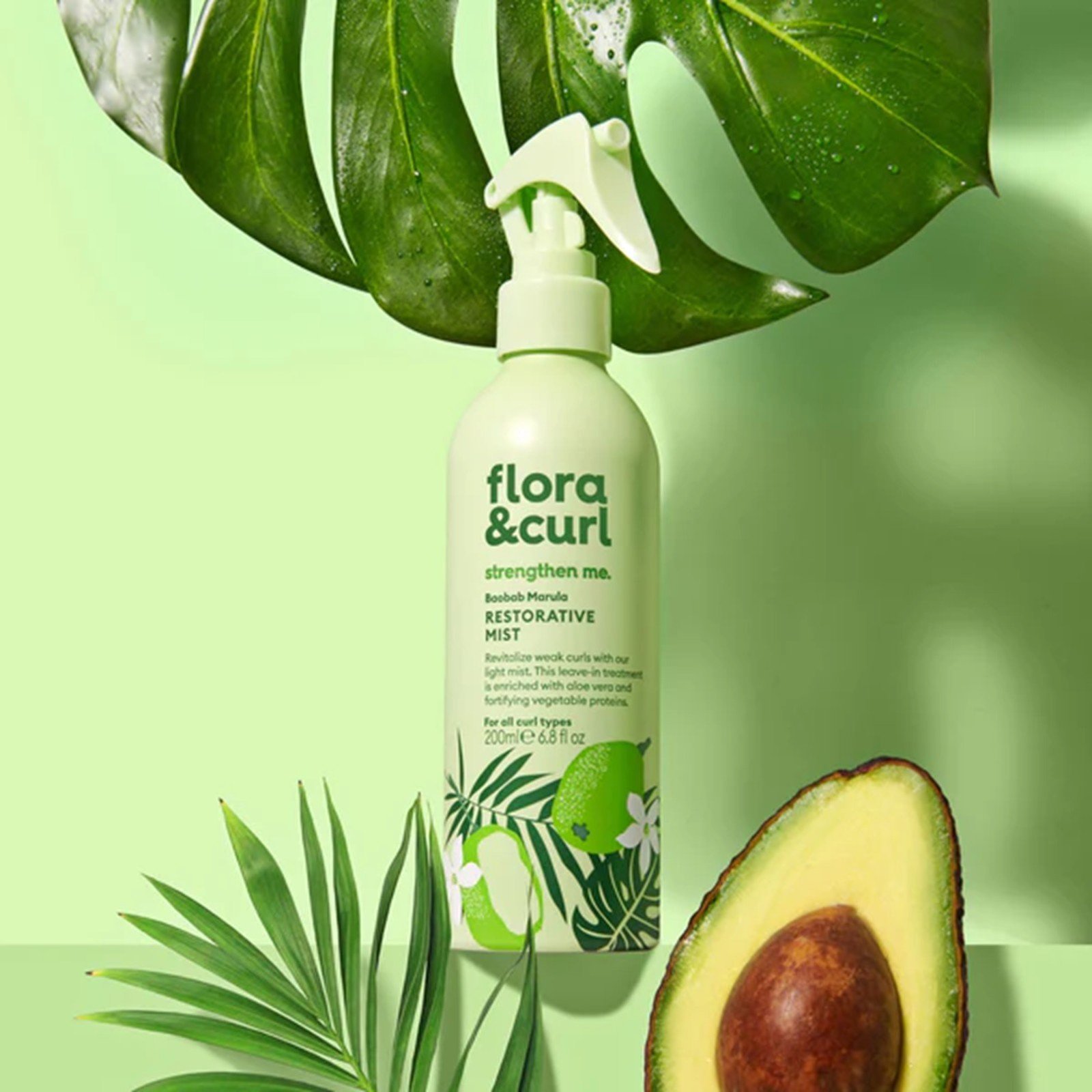 Flora & Curl strengthen me. Baobab Marula Restorative Mist 200ml