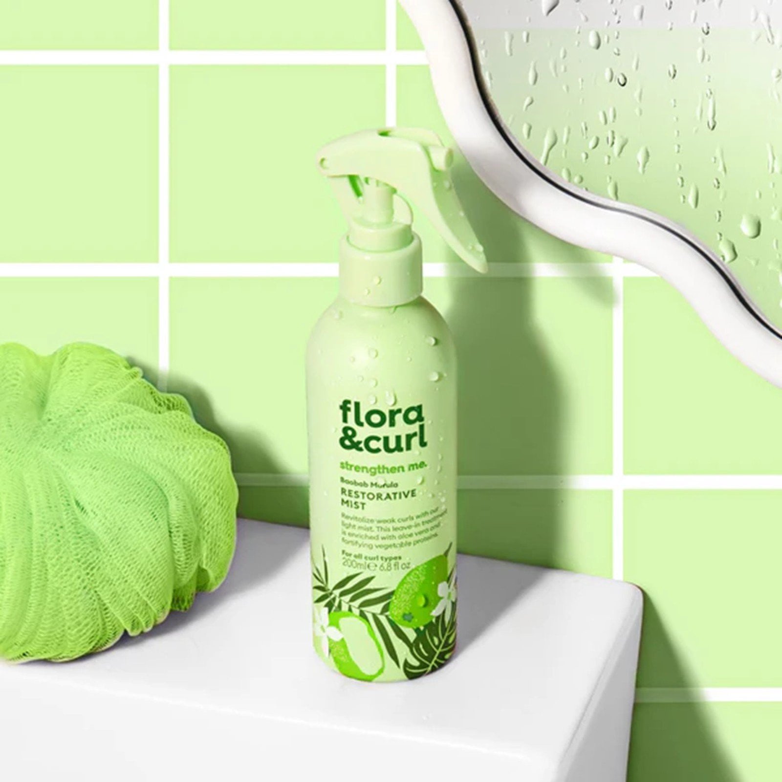 Flora & Curl strengthen me. Baobab Marula Restorative Mist 200ml