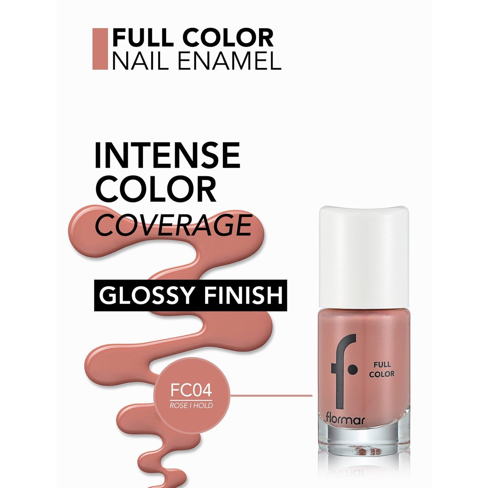 Flormar Full Color Nail Enamel 04 Rose I Hold 8ml