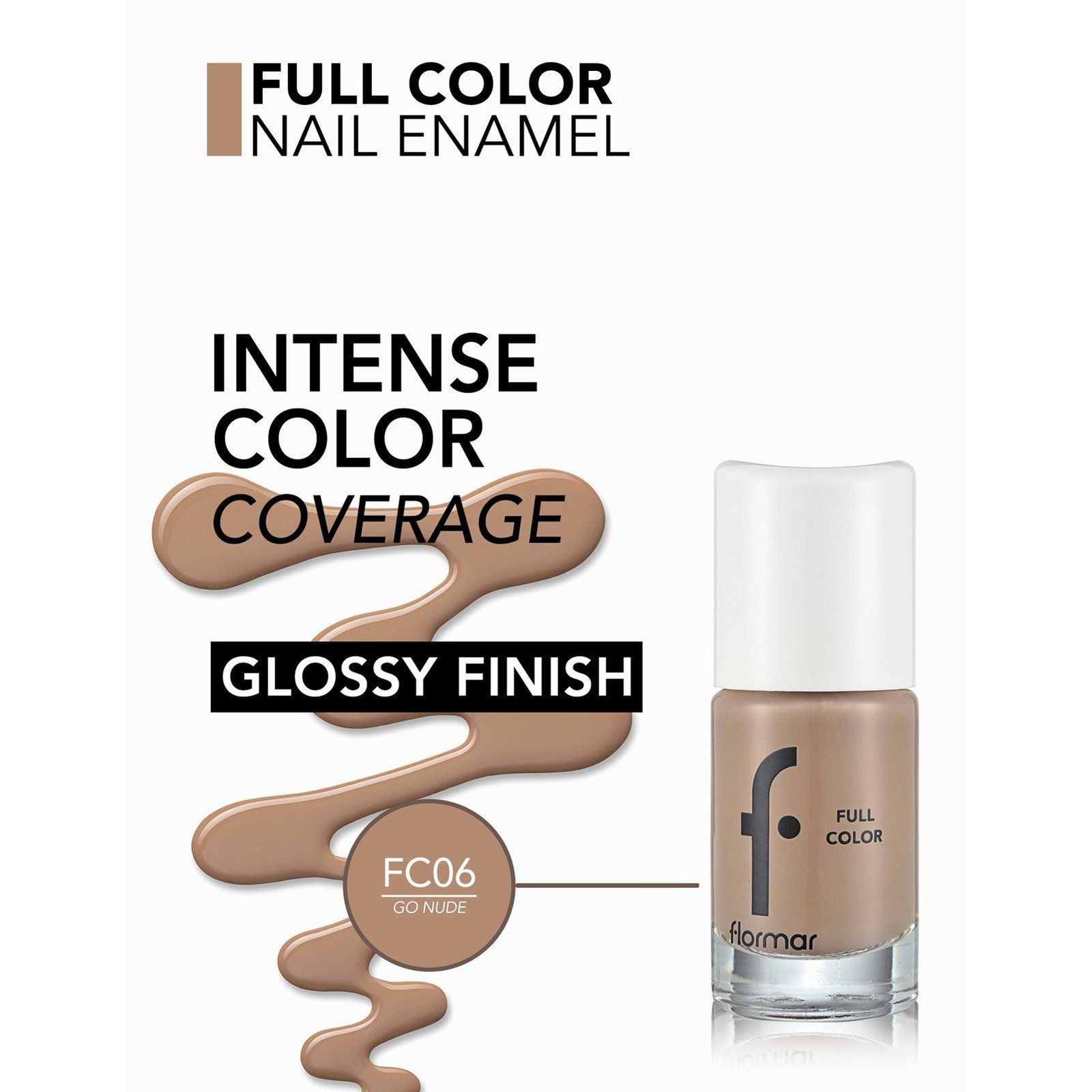 Flormar Full Color Nail Enamel 06 Go Nude 8ml