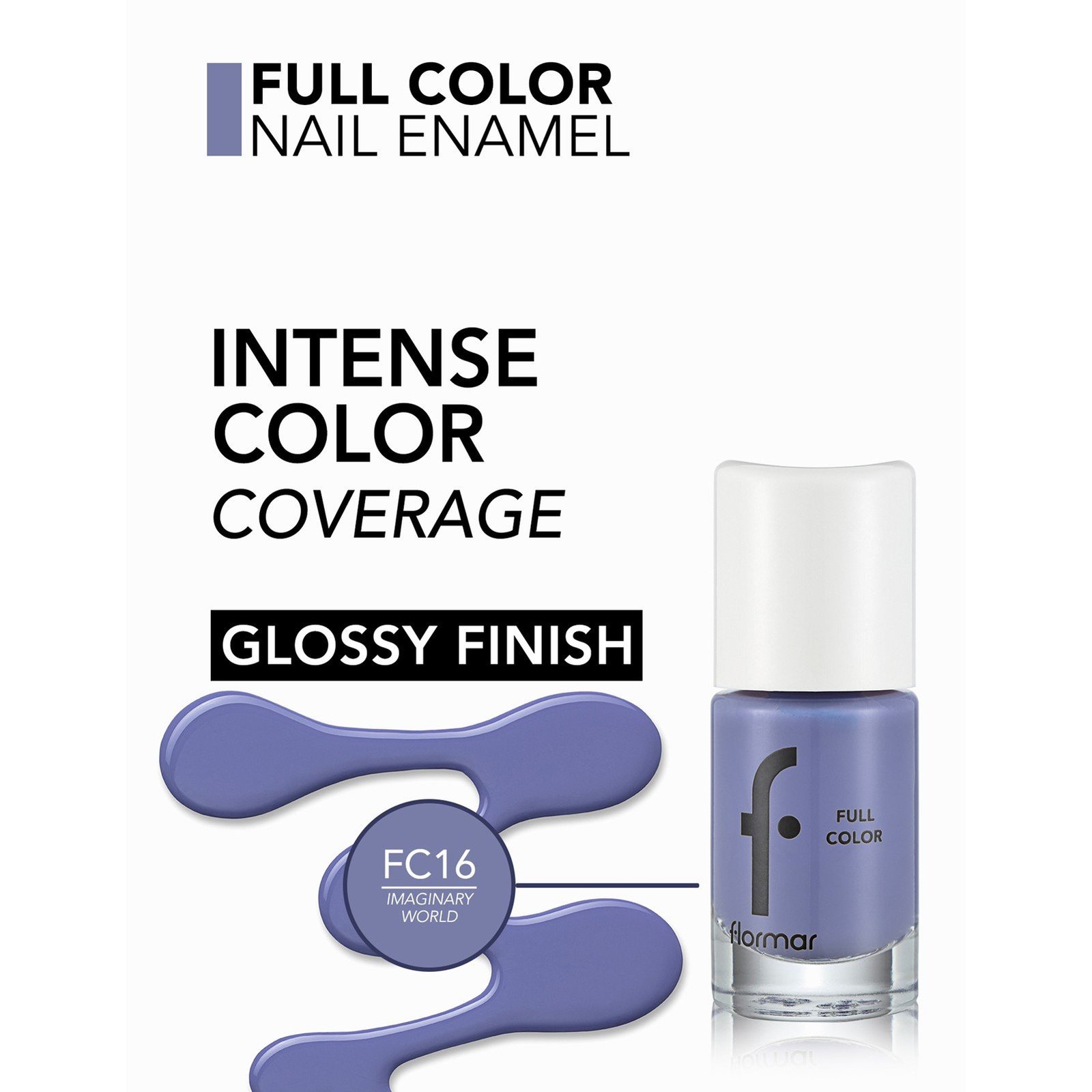Flormar Full Color Nail Enamel 16 Imaginary World 8ml (0.27floz)