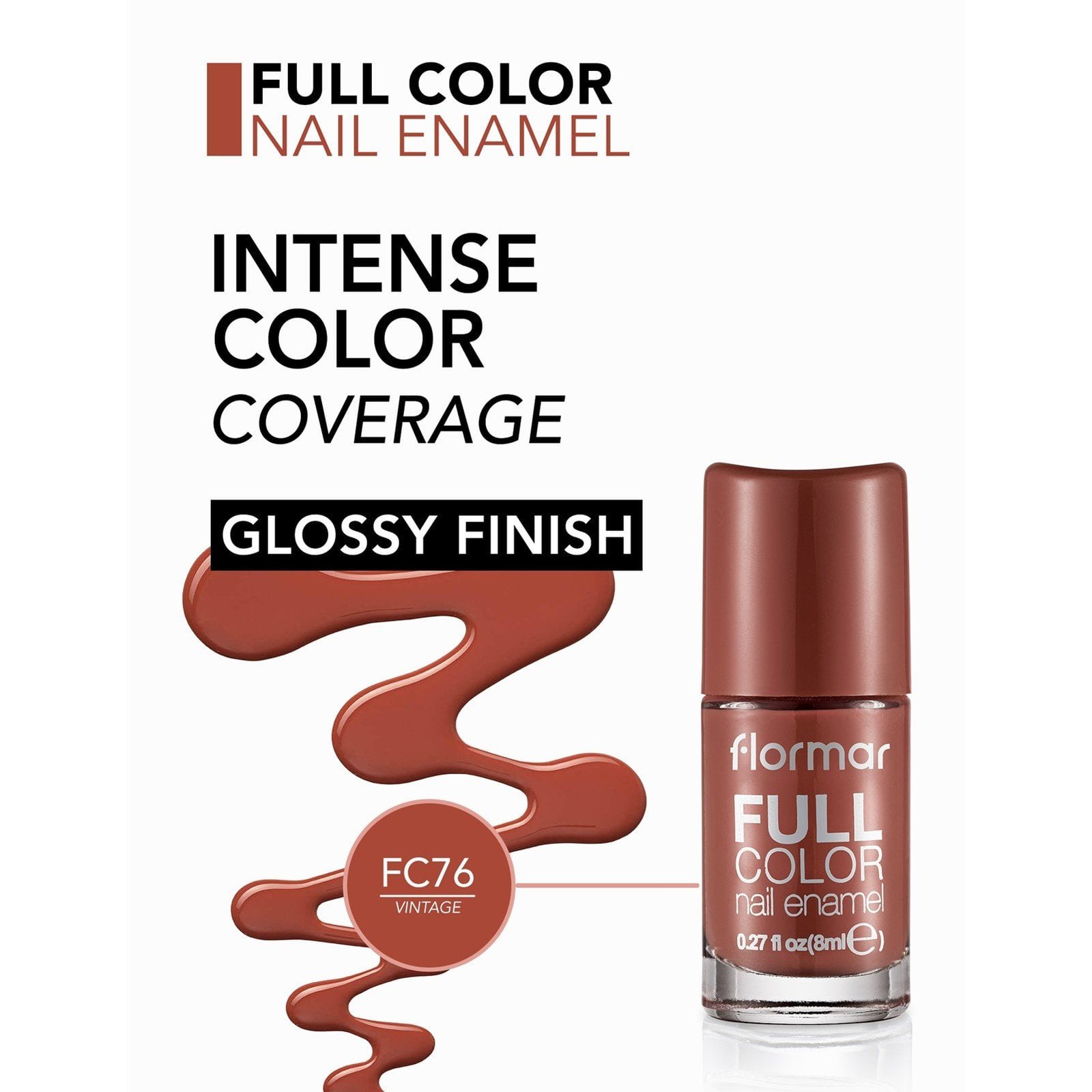 Flormar Full Color Nail Enamel 76 Vintage 8ml