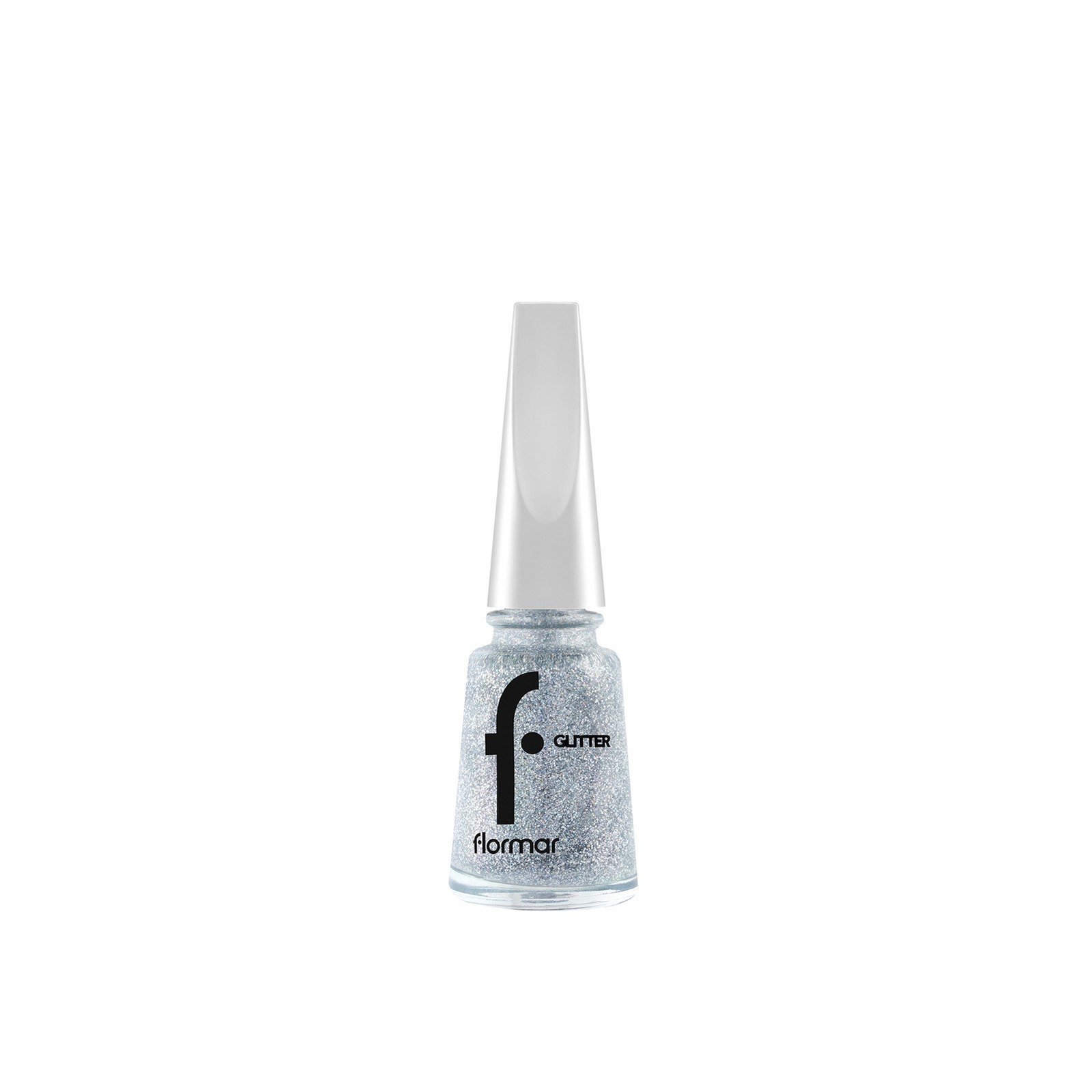 Flormar Glitter Nail Enamel 38 Holographic Silver 11ml