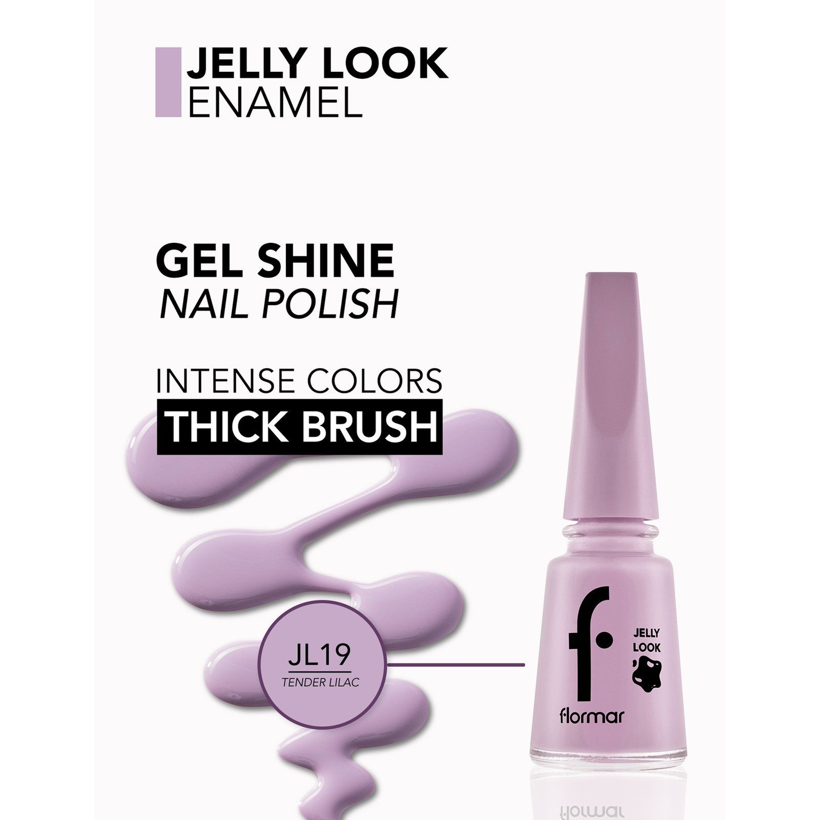 Flormar Jelly Look Nail Enamel 19 Tender Lilac 11ml