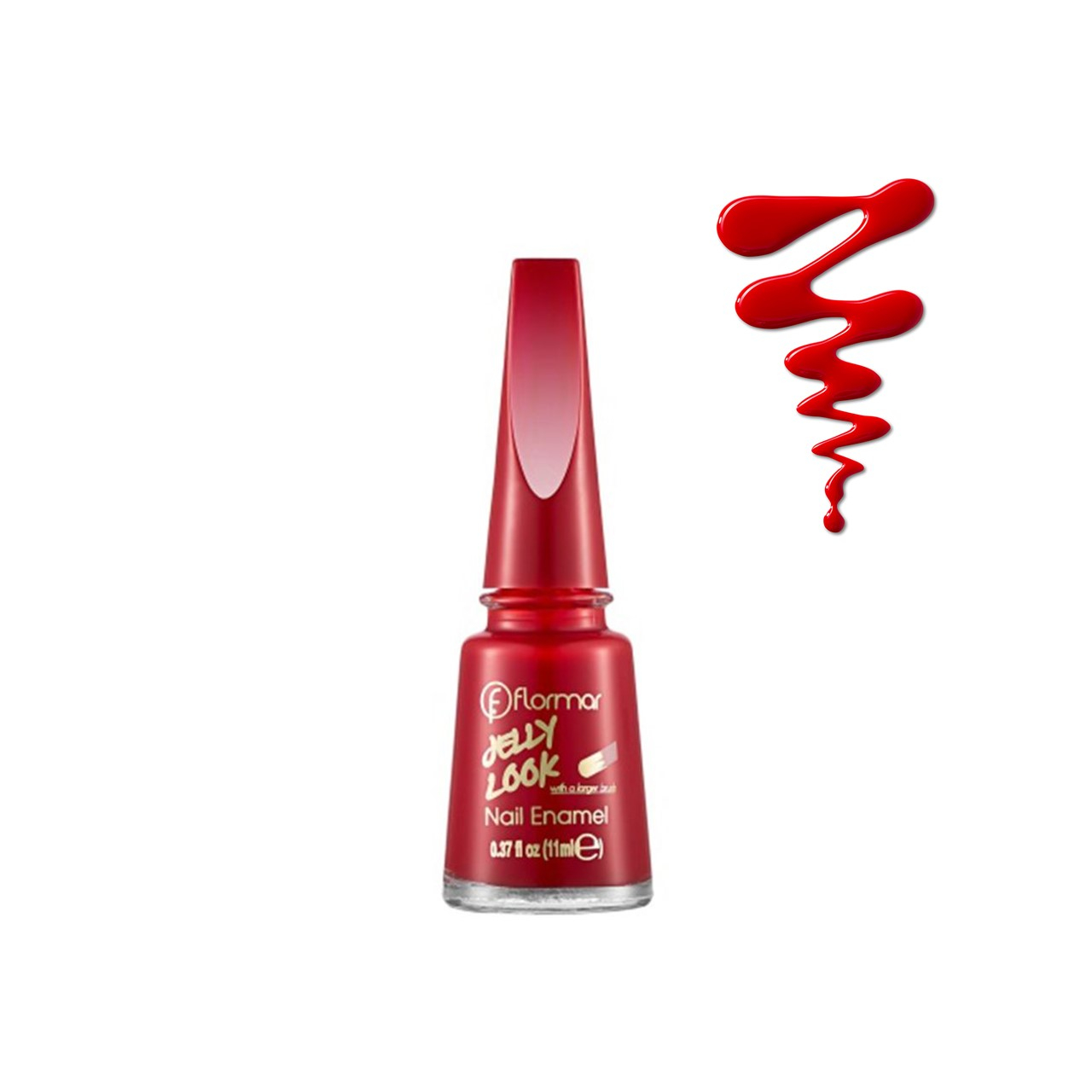 Flormar Jelly Look Nail Enamel 23 Stunning Red 11ml (0.37fl oz)