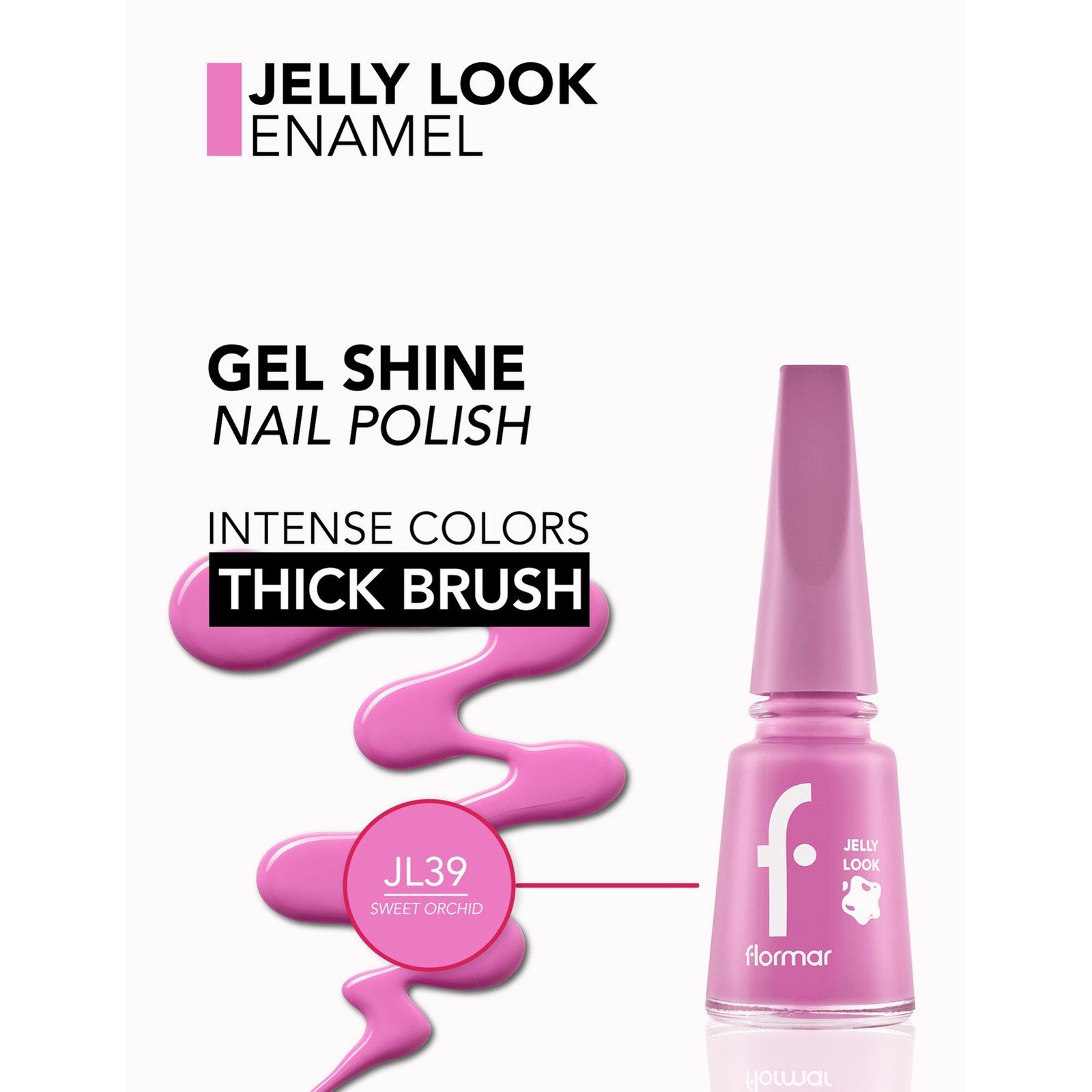 Flormar Jelly Look Nail Enamel 39 Sweet Orchid 11ml