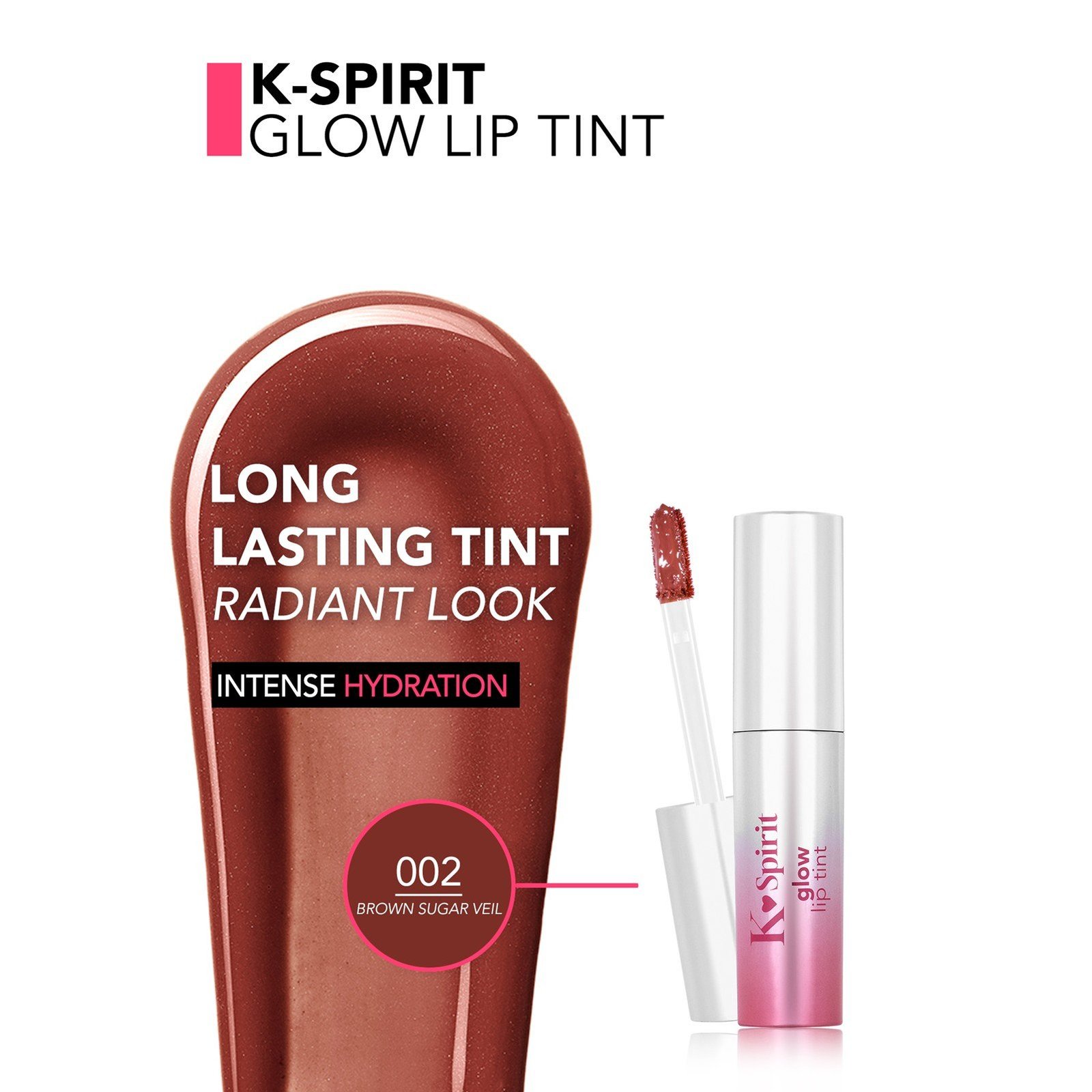 Flormar K-Spirit توهج صبغة الشفاه 002 Brown Sugar Veil 4ml