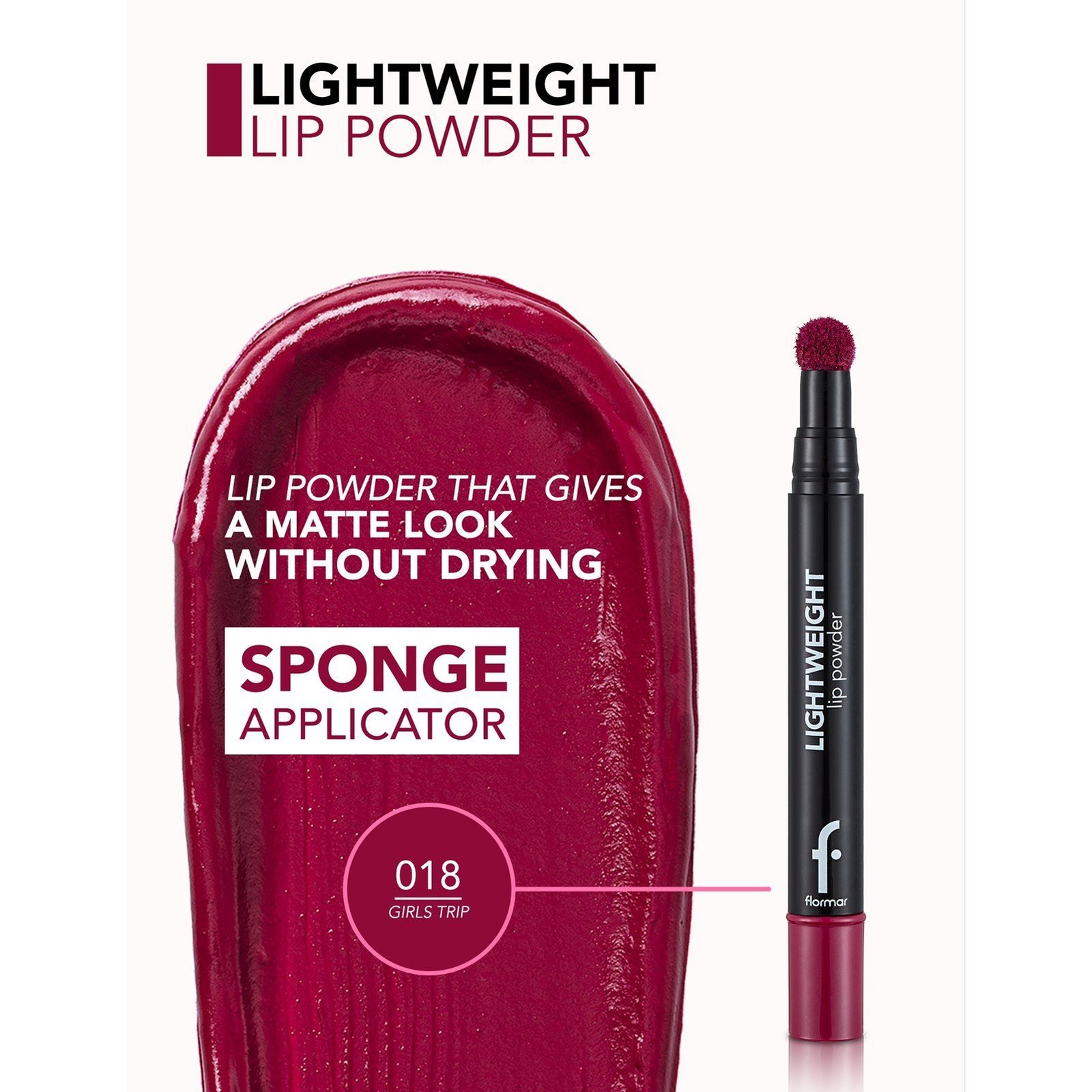 Flormar Lightweight Lip Powder 18 Girls Trip 2.7ml