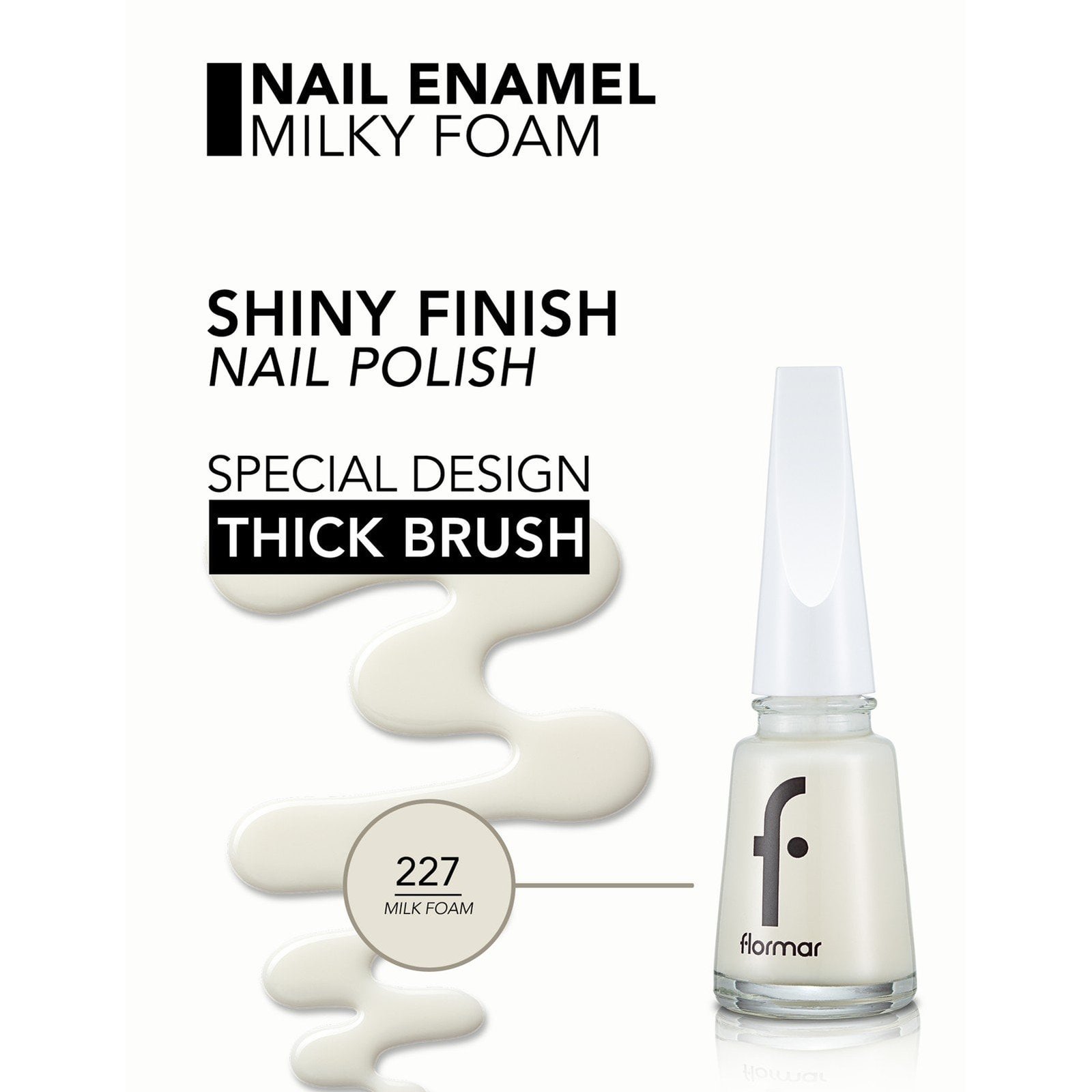 Flormar Nail Enamel 227 Milk Foam 11ml