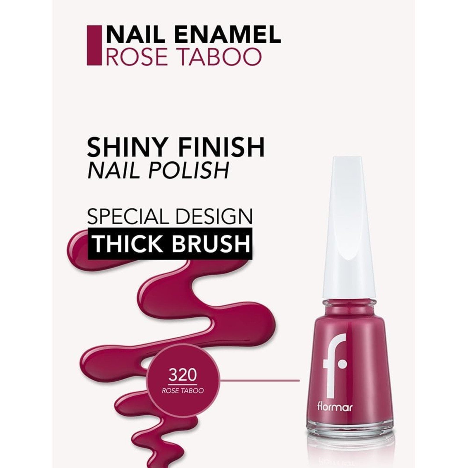 Flormar Nail Enamel 320 Rose Taboo 11ml