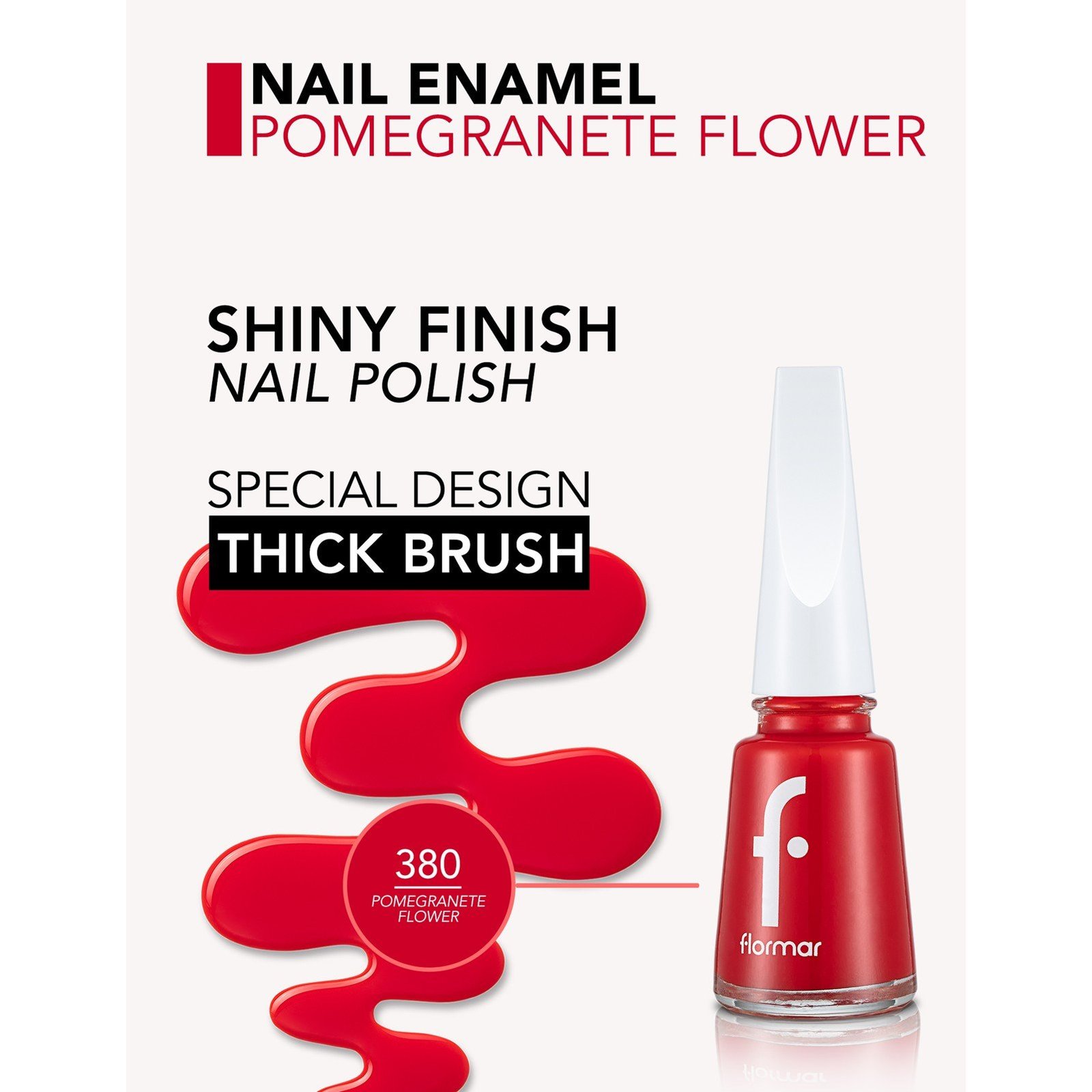 Flormar Nail Enamel 380 Pomegranate Flower 11ml