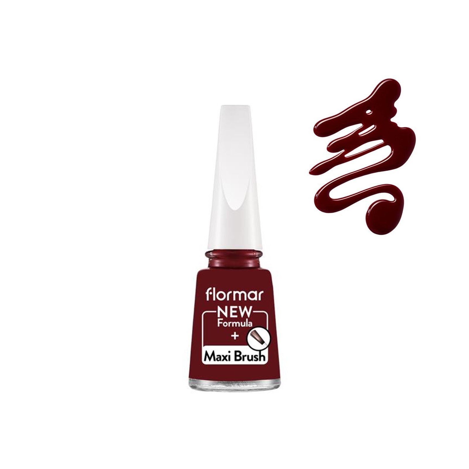 Flormar Nail Enamel 406 Dark Red 11ml (0.37 fl oz)