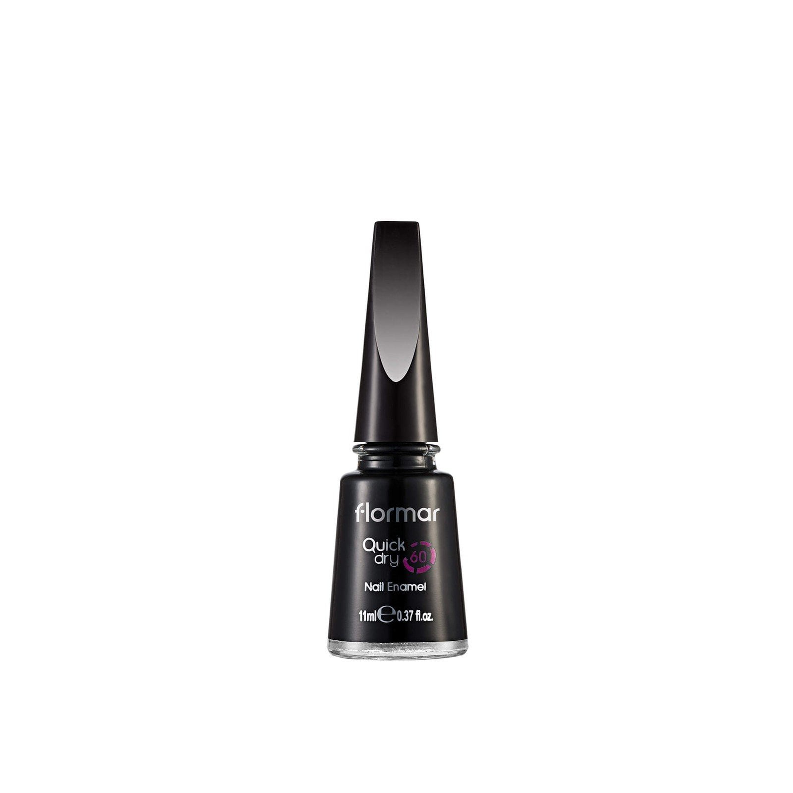 Flormar Quick Dry Nail Enamel 10 Black Minimalism 11ml