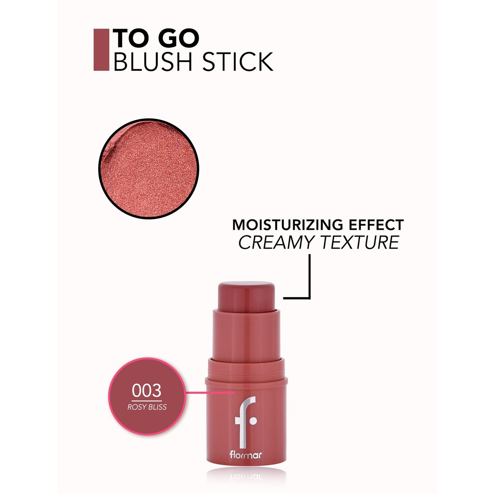 Flormar To Go Rumenilo U Stiku 03 Rosy Bliss 4g