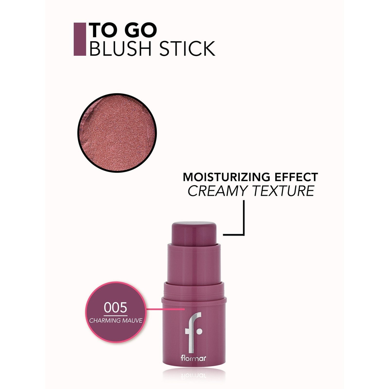 Flormar To Go Blusher Stick 05 Charming Mauve 4g
