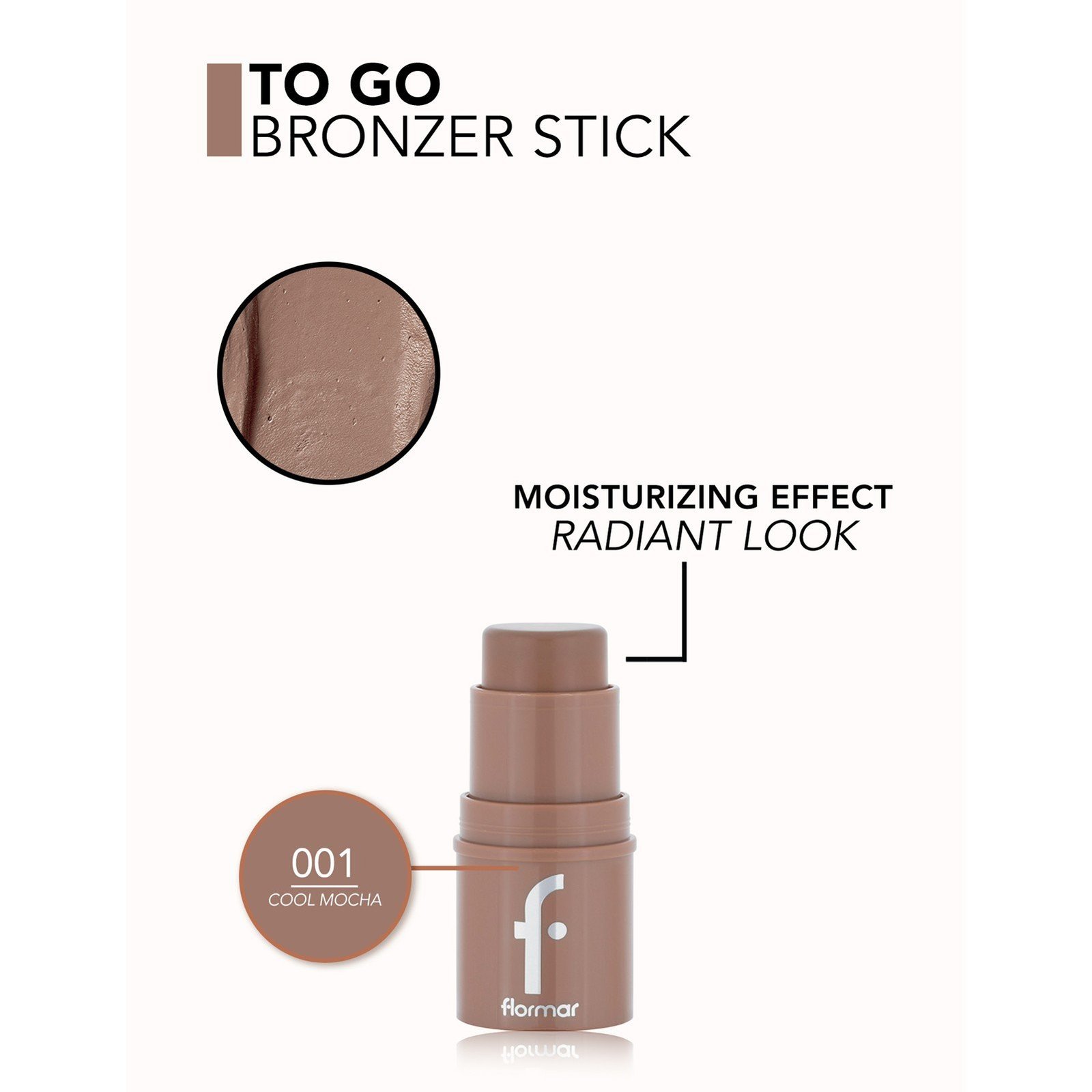 Flormar To Go Bronzer Stick 01 Cool Mocha 4.5g