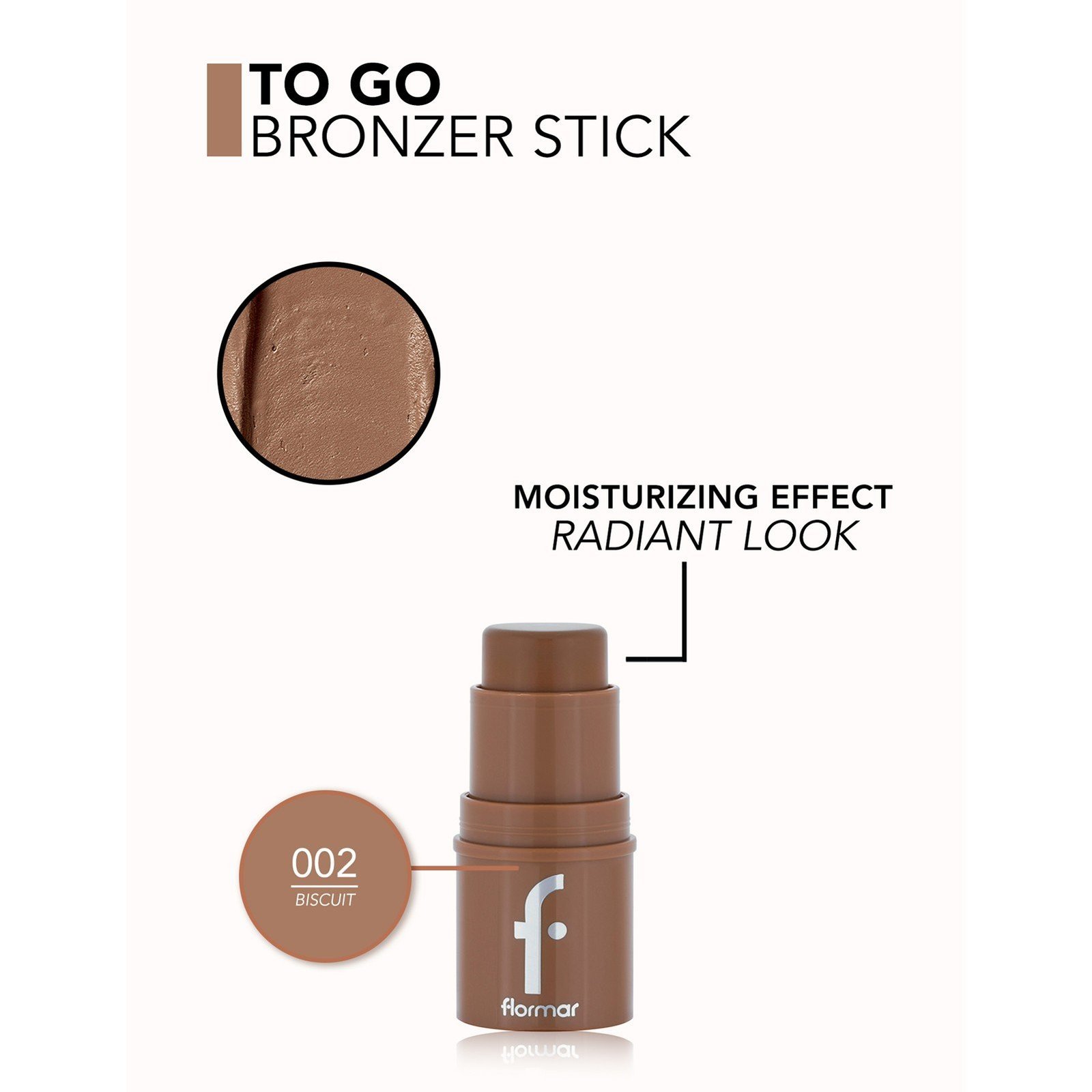 Flormar To Go Bronzer Stick 02 Biscuit 4.5g (0.16oz)