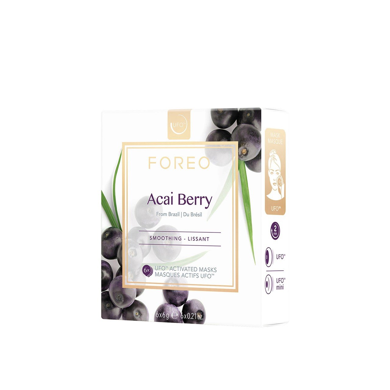 FOREO UFO™ Activated Facial Mask Acai Berry 6x6g