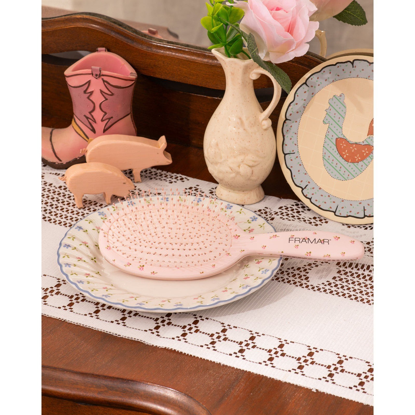 Framar Country Charm Detangle Brush Rosalie x1