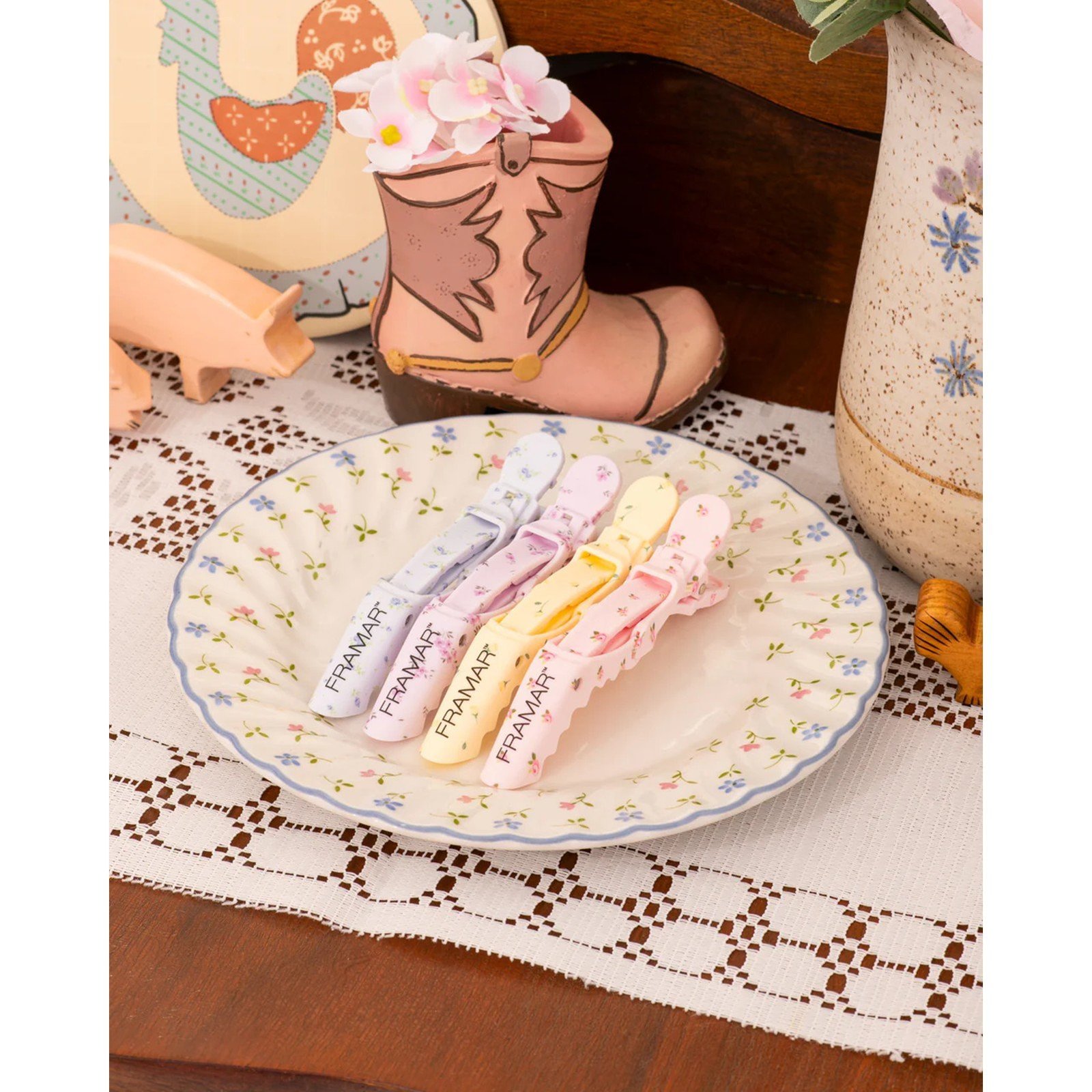 Framar Gator Grips Country Charm x4