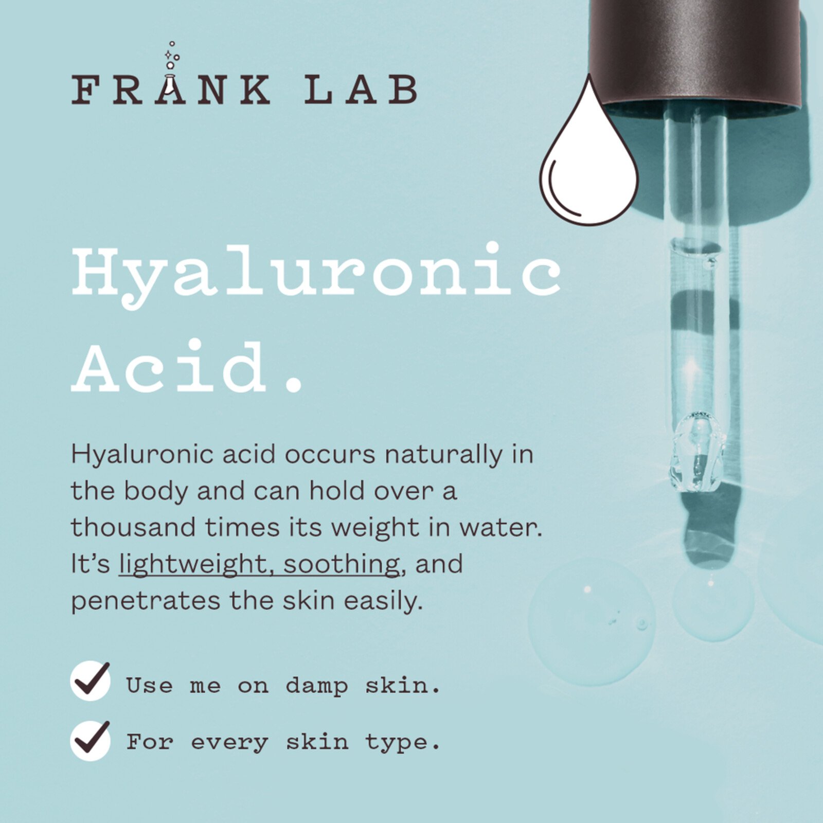 Frank Body Sérum corporel à l'acide hyaluronique 50ml