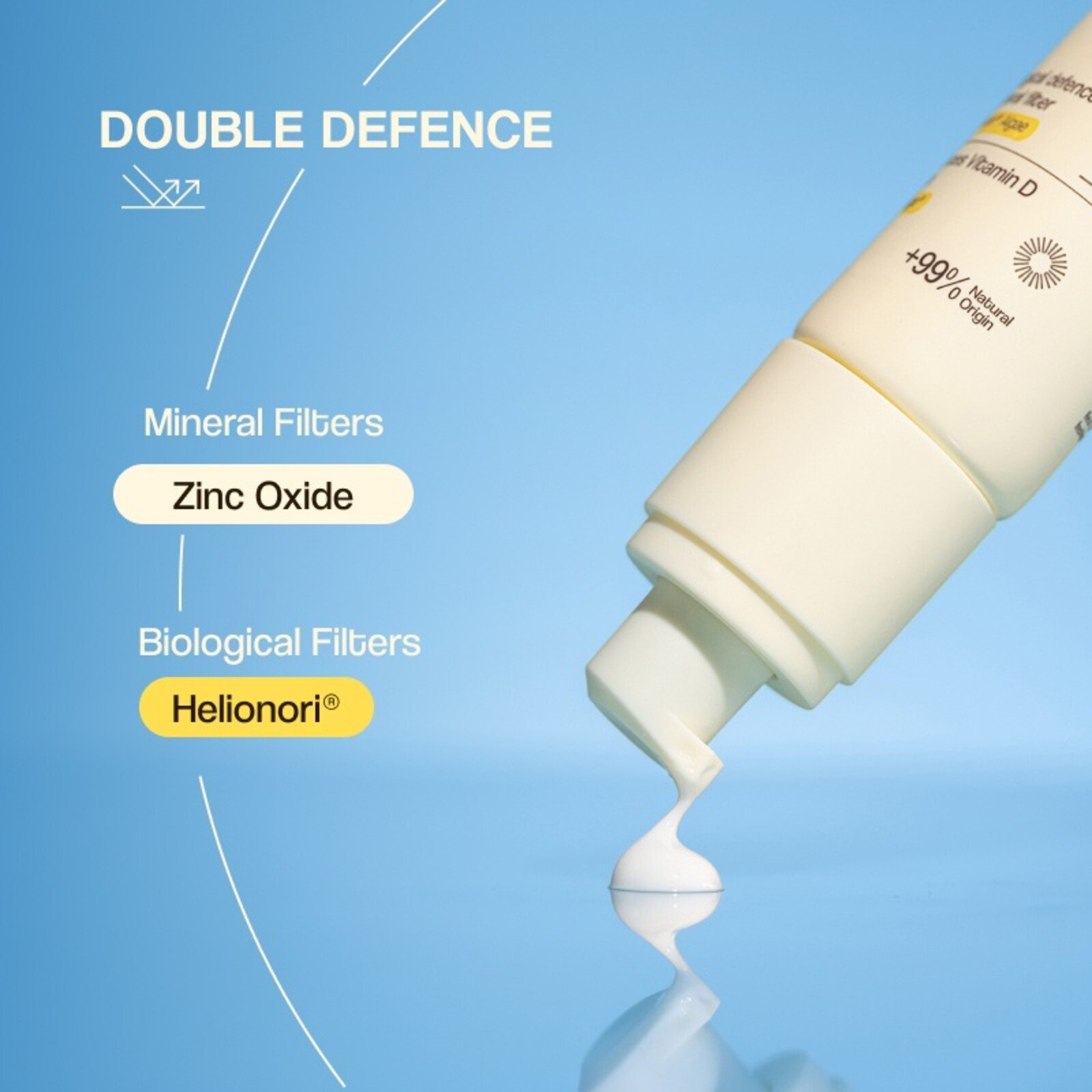 Freshly Cosmetics D+ Natural Suncare Mineral Fluid Sunscreen SPF50 50ml