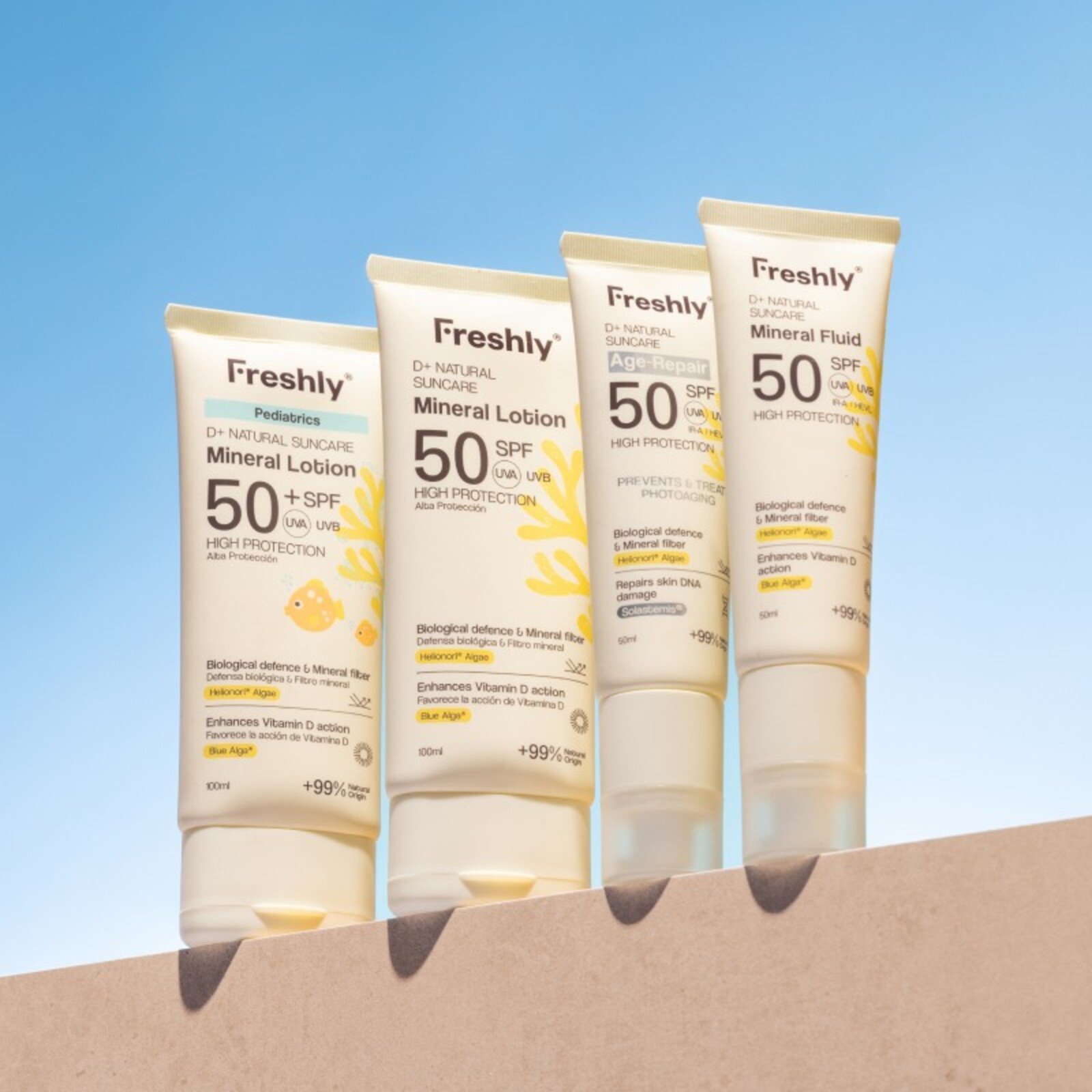 Freshly Cosmetics Pediatrics D+ Natural Suncare Mineral Lotion SPF50+ 100ml