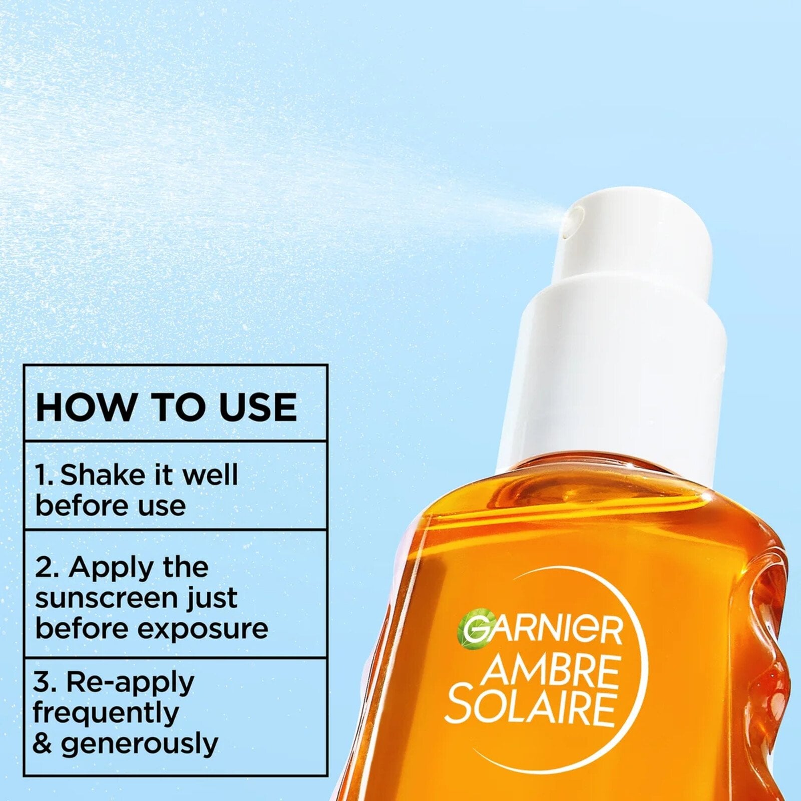 Garnier Ambre Solaire Advanced Sensitive Hydrating Sun Water SPF50 150ml