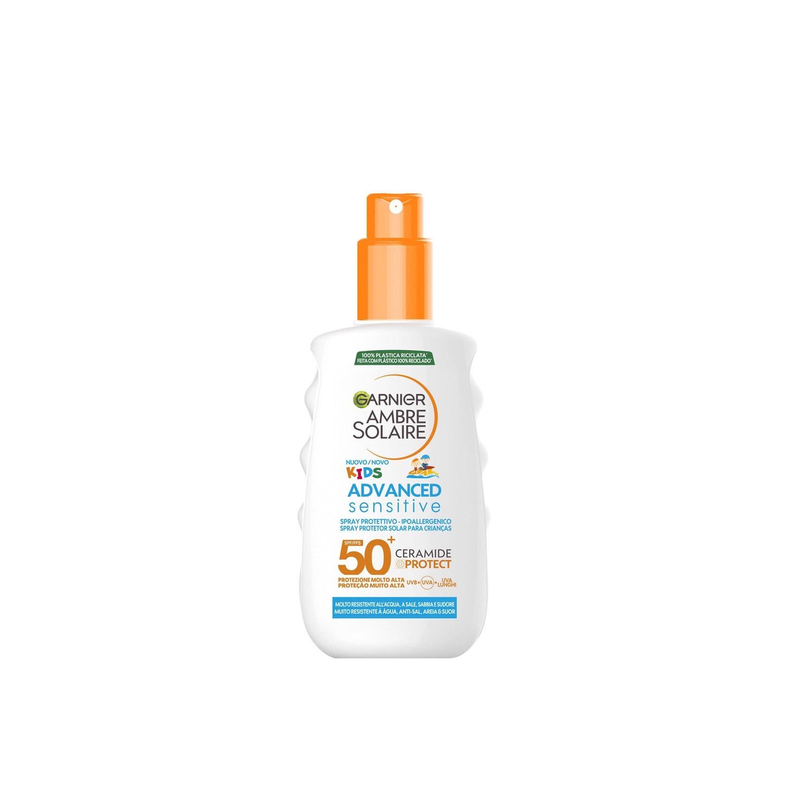 SPF50+ oz) USA · Advanced 150ml Ambre Buy (5.07 Kids Sensitive Sun fl Solaire Spray Garnier