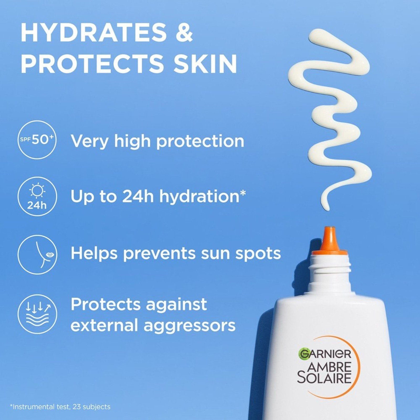 Garnier Ambre Solaire Super UV Hyaluronic Acid Hydrating Fluid SPF50+ 40ml