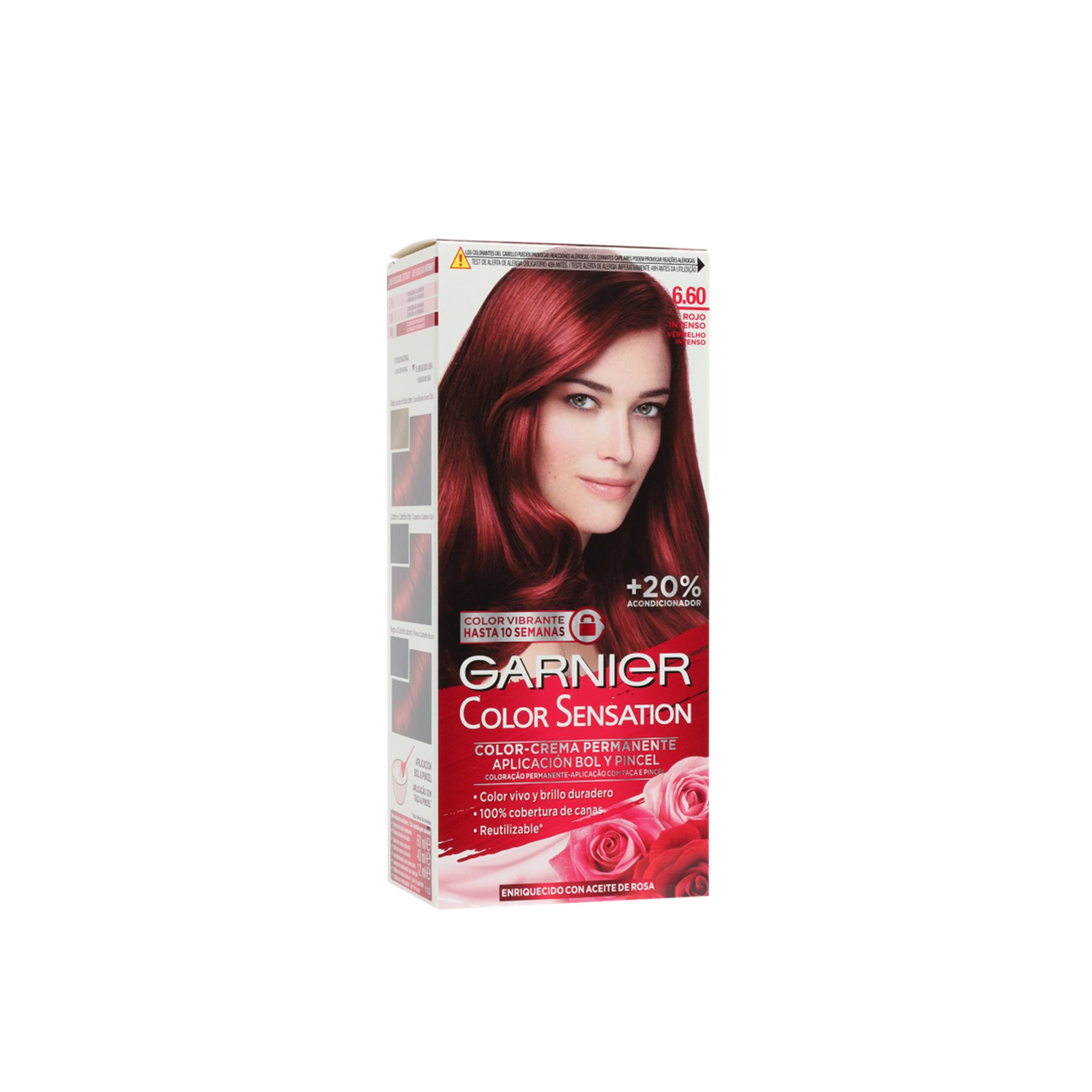 Garnier Color Sensation Permanent Hair Dye 6.60 Intense Ruby Red