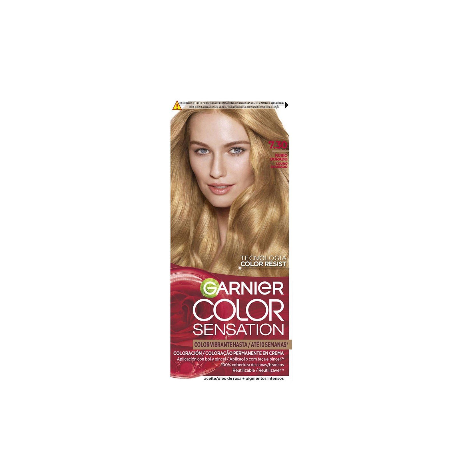 Garnier Color Sensation Permanent Hair Dye 7.30 Golden Blonde