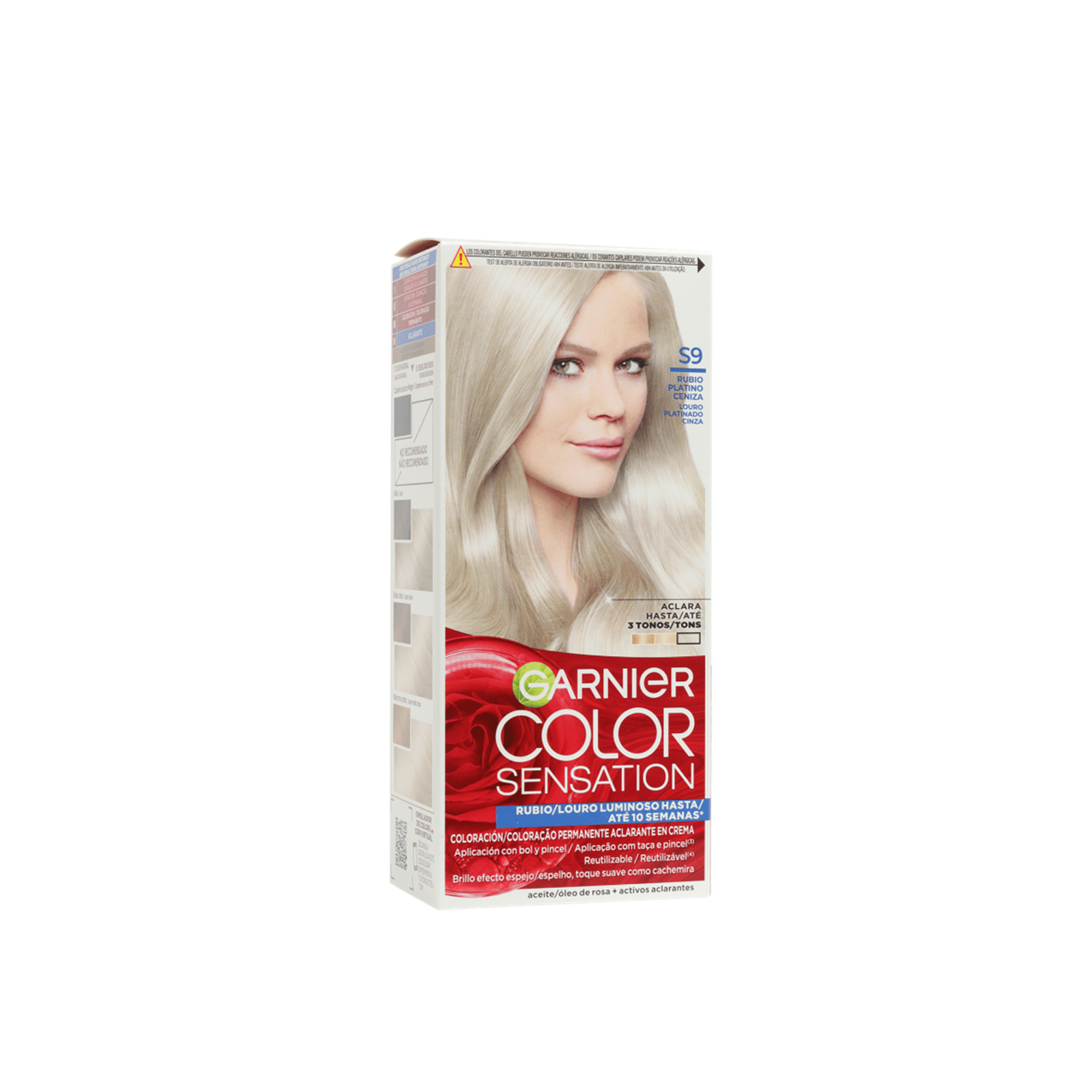 Garnier Color Sensation Permanent Hair Dye S9 Platinum Ash Blonde