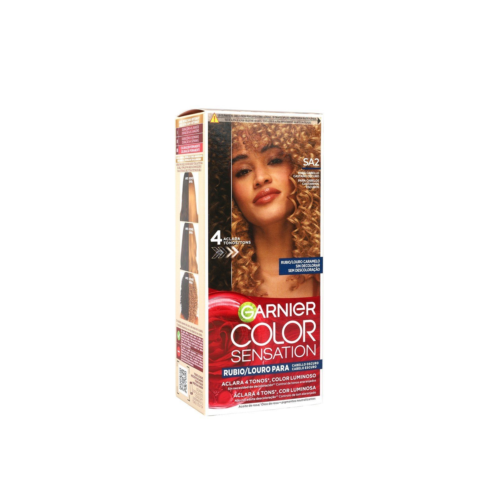 Garnier Color Sensation Permanent Hair Dye SA2 Caramel Blonde