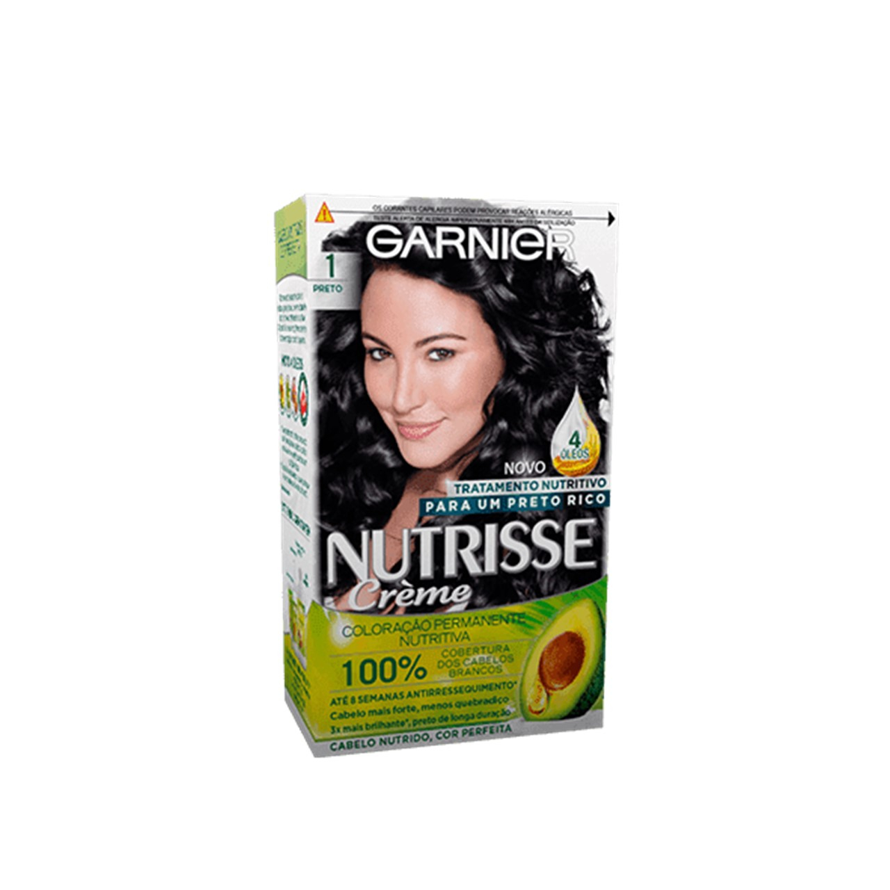 Garnier Nutrisse Crème 1 Black Permanent Hair Dye