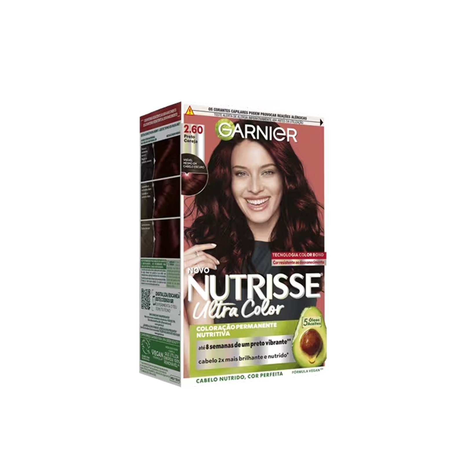 Garnier Nutrisse Ultra Color Permanent Hair Dye 2.60 Dark Cherry