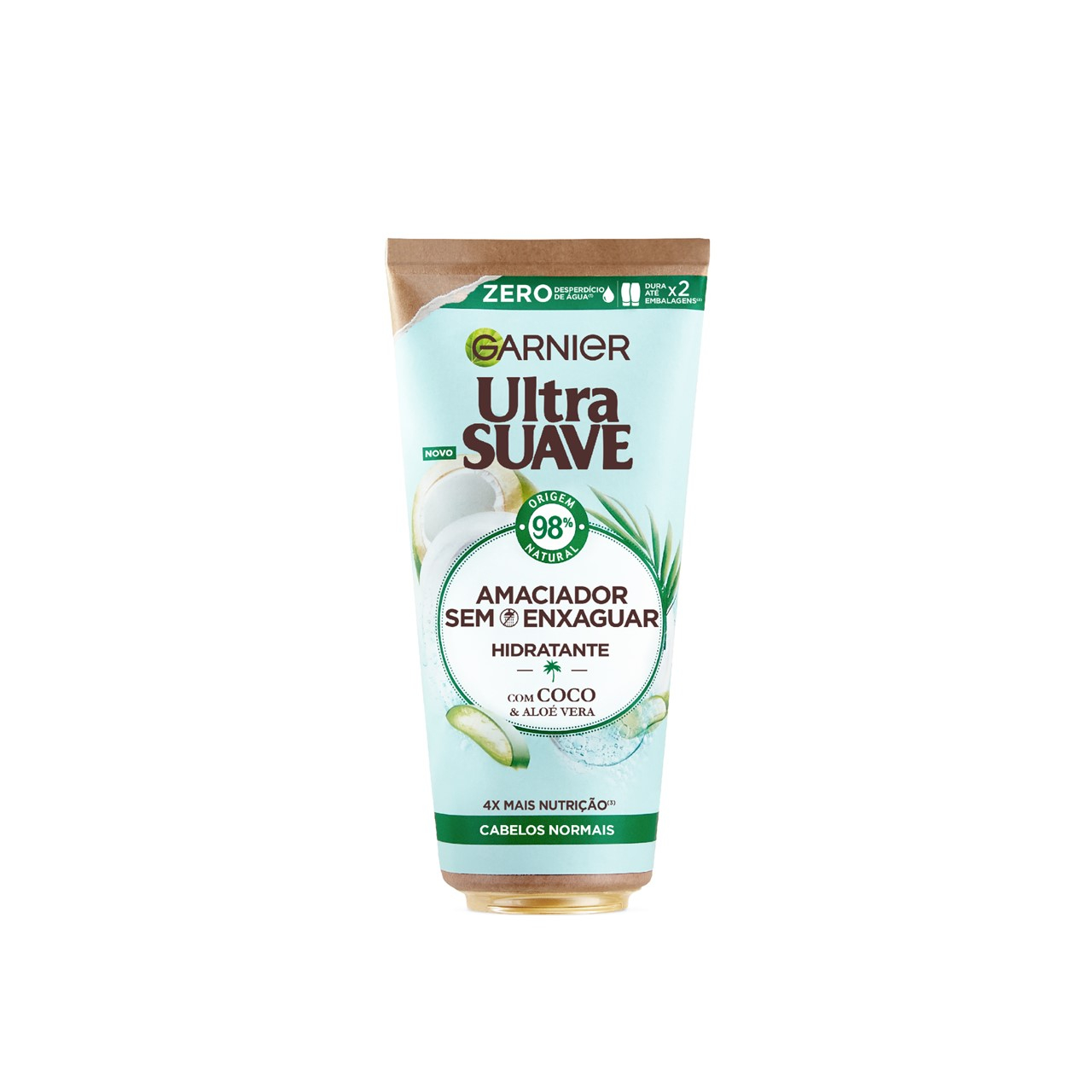 Garnier Ultimate Blends Coconut & Aloe Vera No Rinse Conditioner 200ml (6.76fl oz)