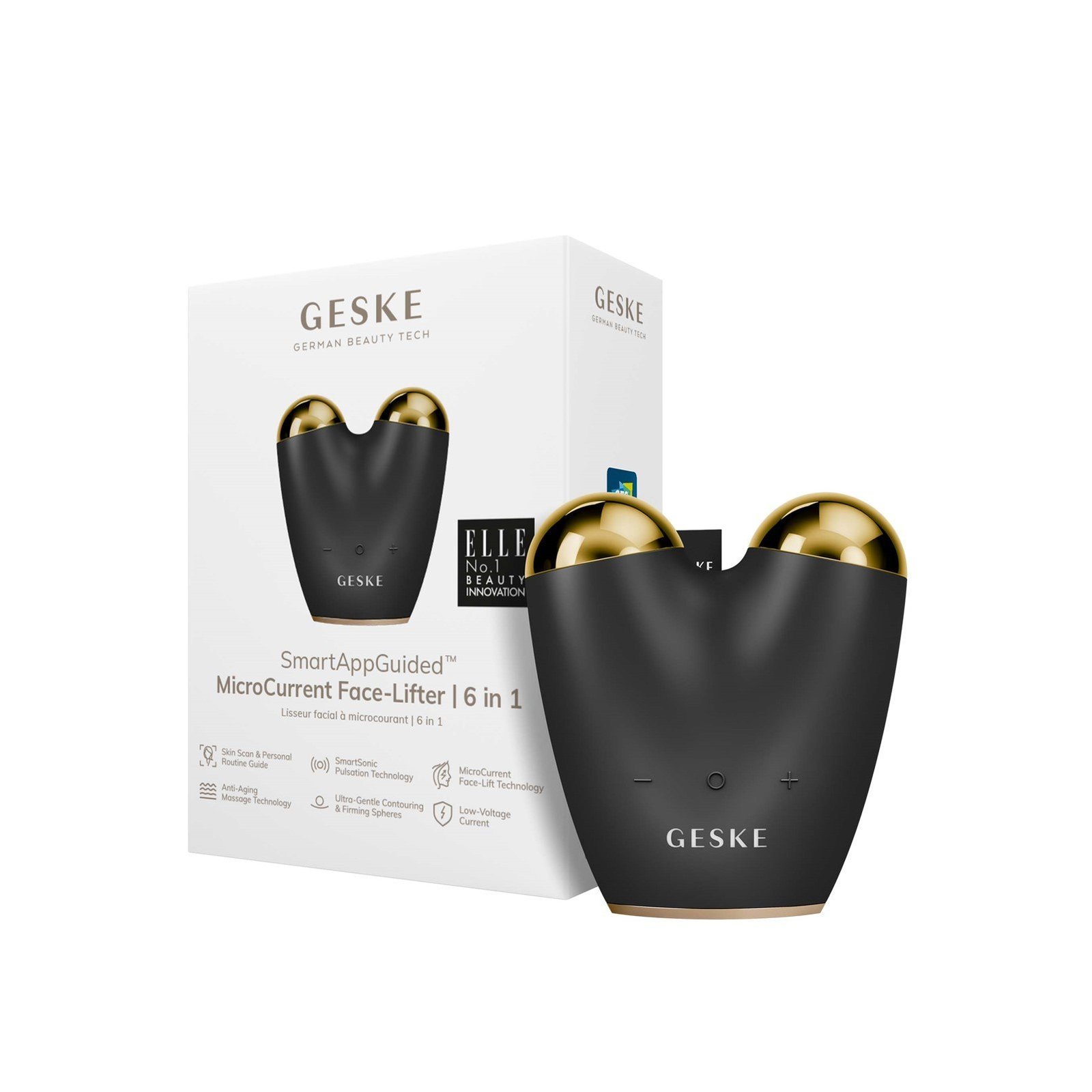 GESKE MicroCurrent Face-Lifter 6-In-1 Gray