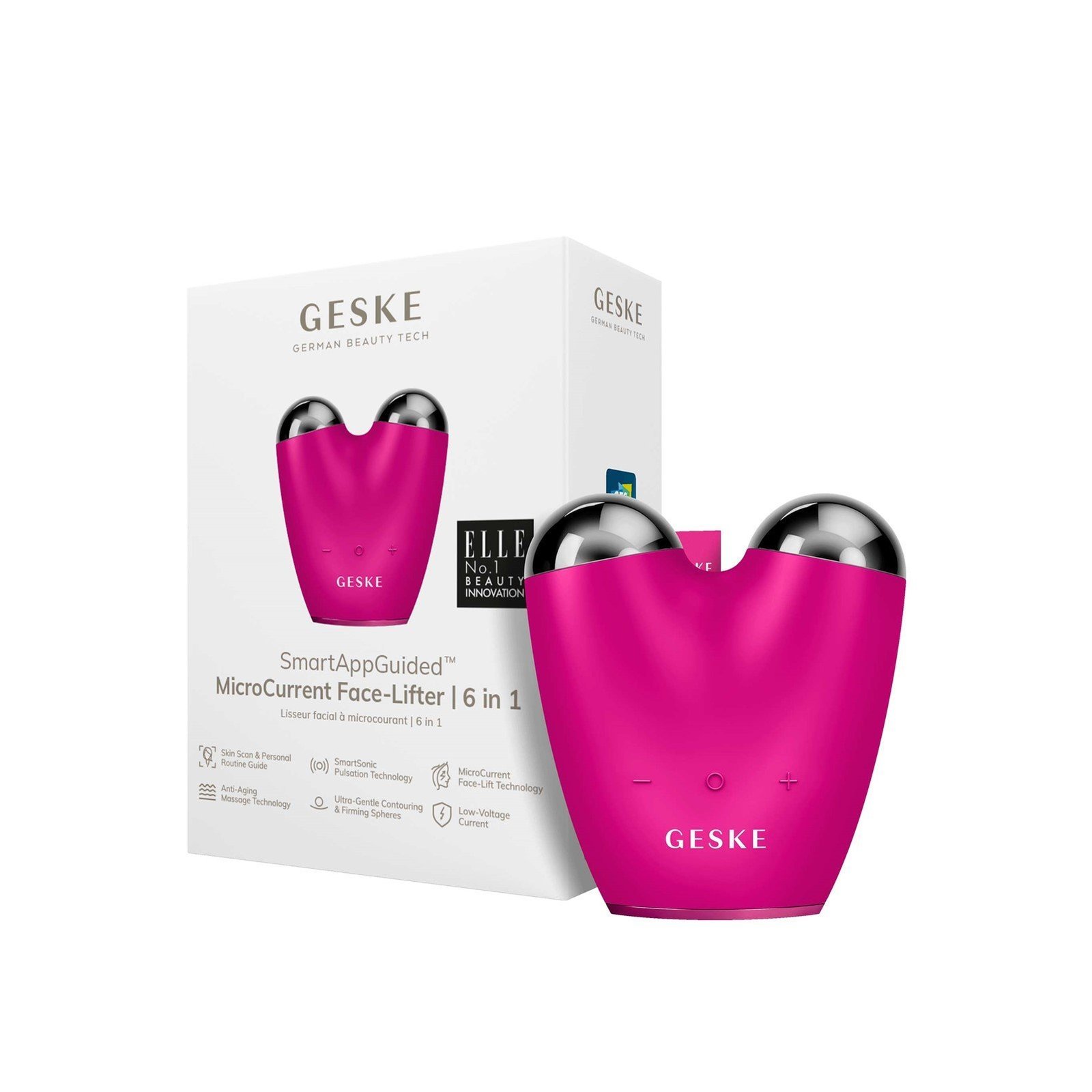 GESKE MicroCurrent Face-Lifter 6-In-1 Magenta