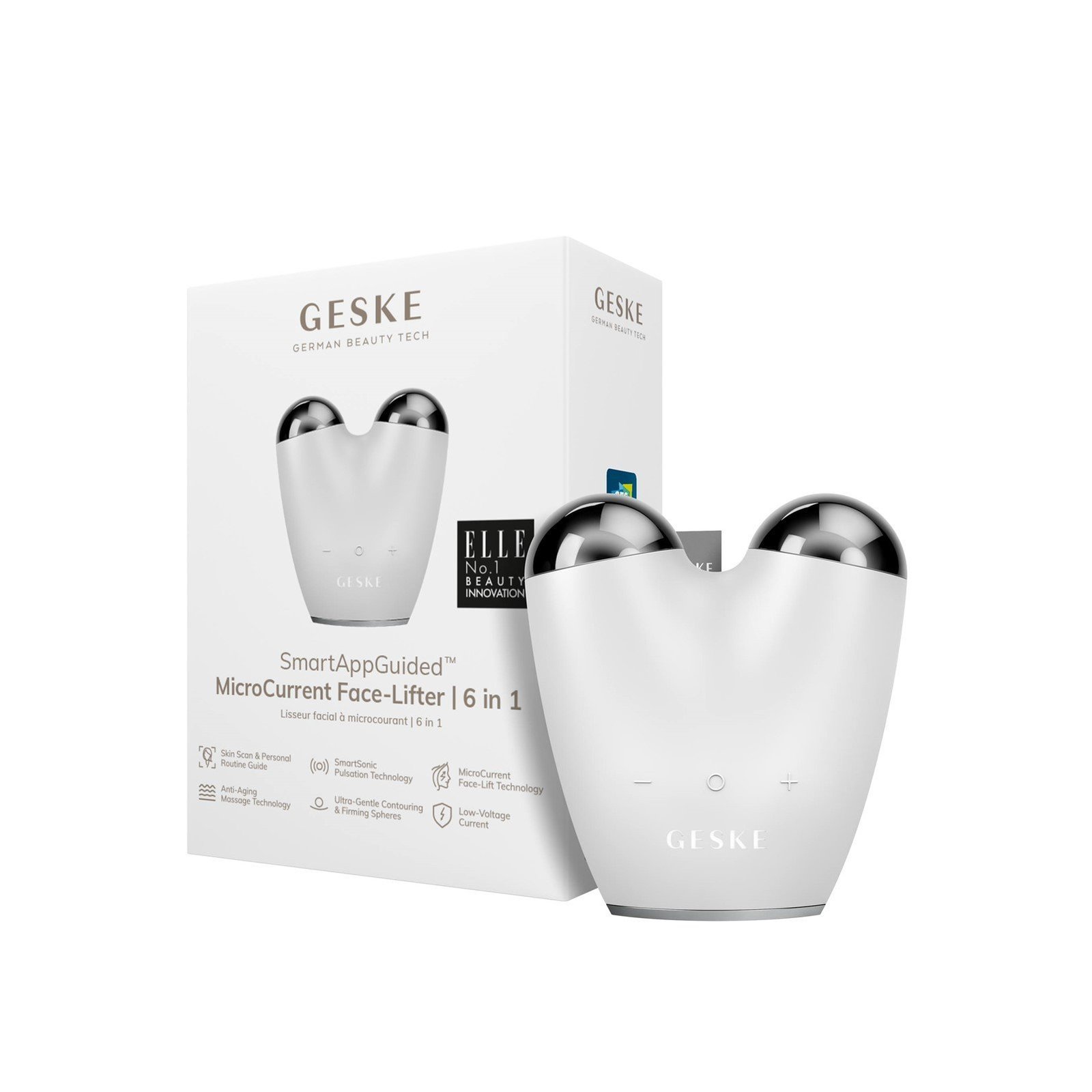 GESKE MicroCurrent Face-Lifter 6-In-1 White