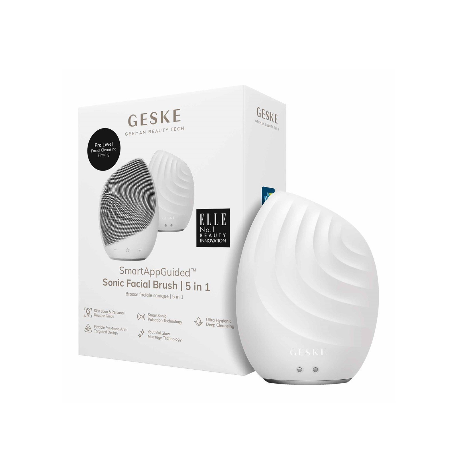 GESKE Sonic Facial Brush 5-In-1 White