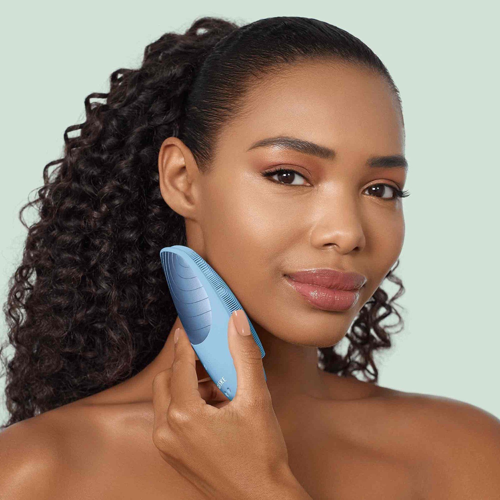 GESKE Sonic Thermo Facial Brush 6-In-1 Aquamarine