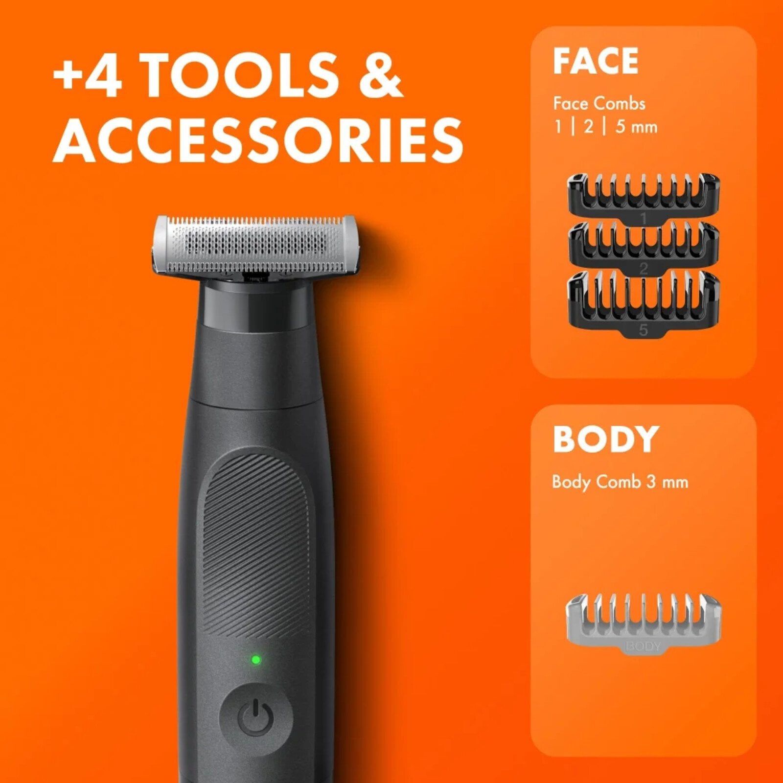 Gillette Fusion One All-in-One Face and Body Hybrid Trimmer and Shaver