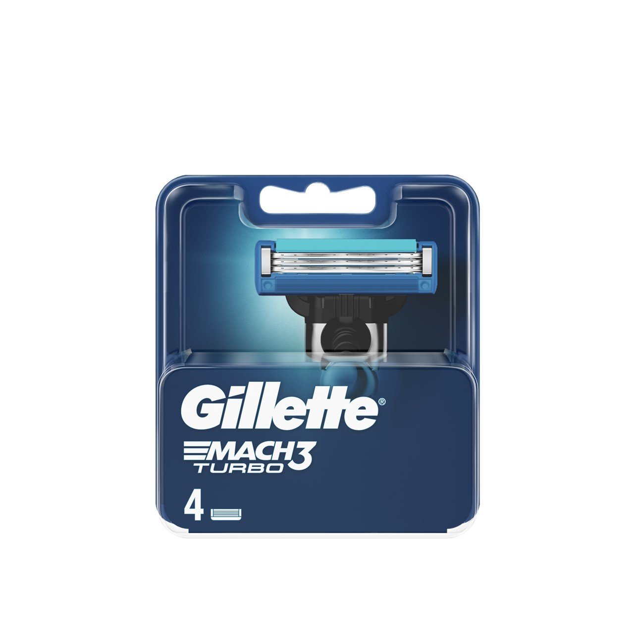 Gillette Mach3 Turbo Replacement Razor Blades x4