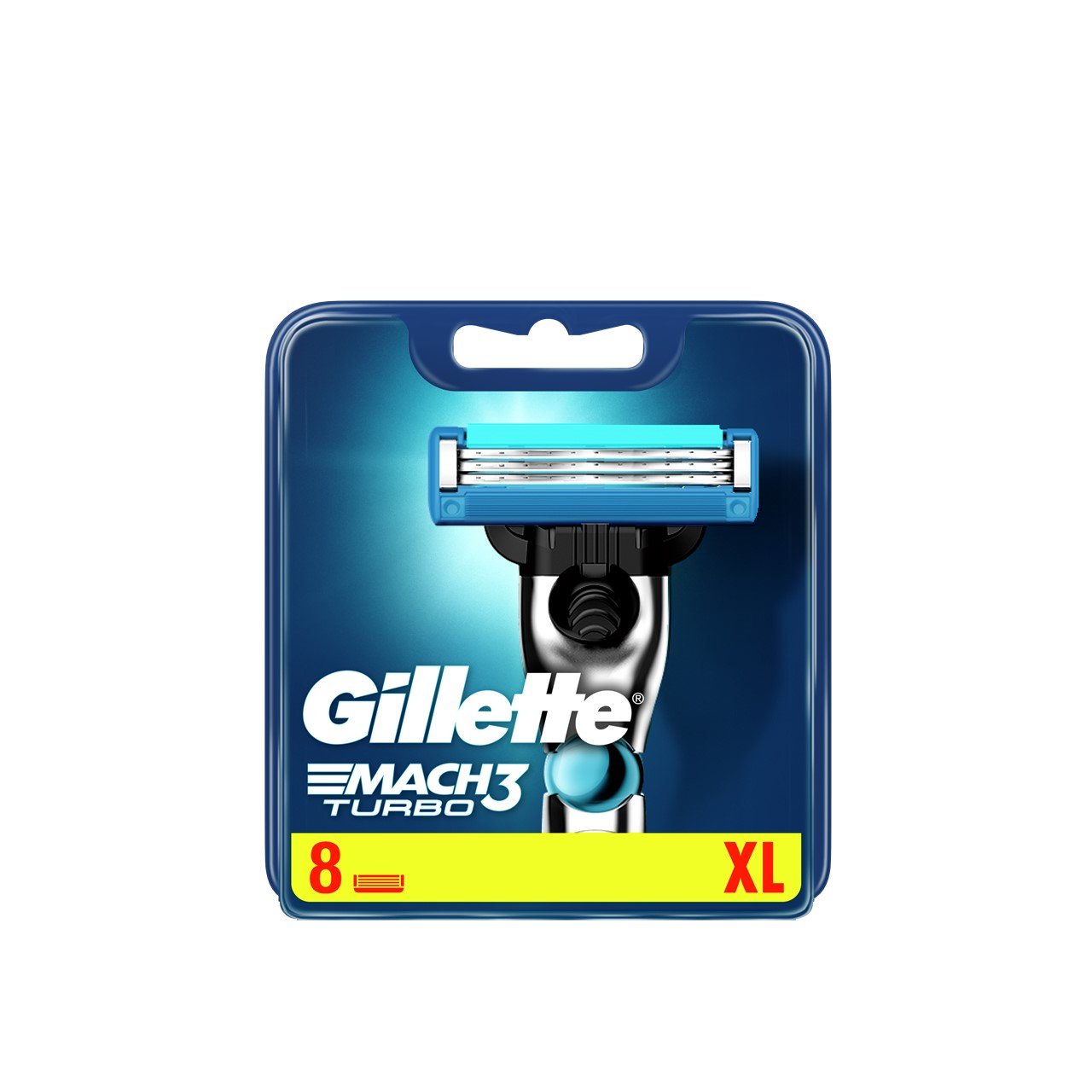 Gillette Mach3 Turbo Replacement Razor Blades x8