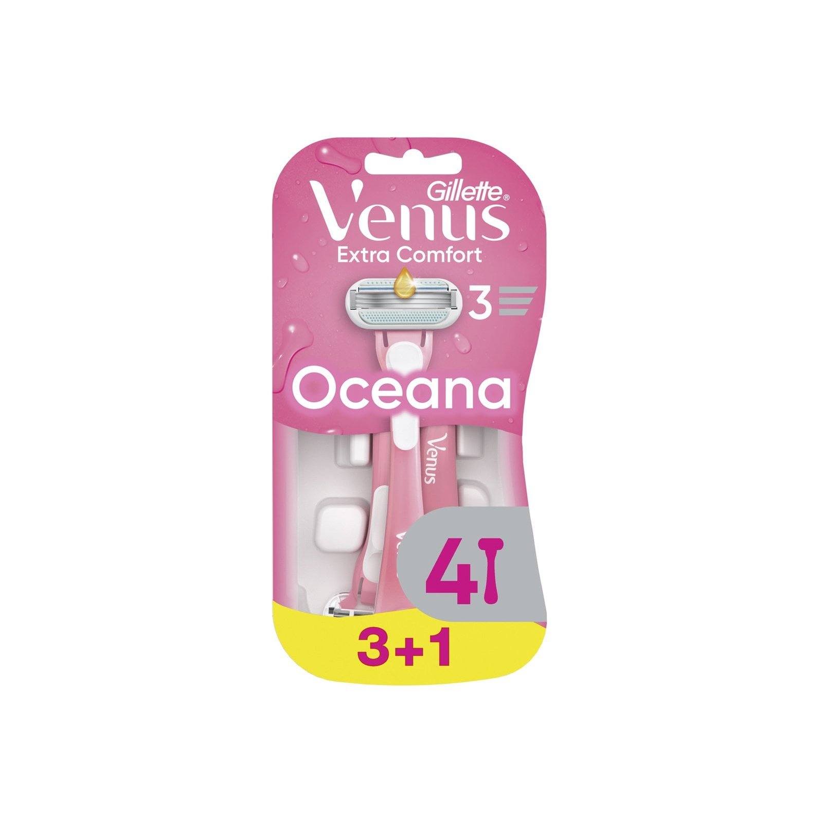 Gillette Venus Extra Comfort Oceana engångsrakhyvlar, 4 st
