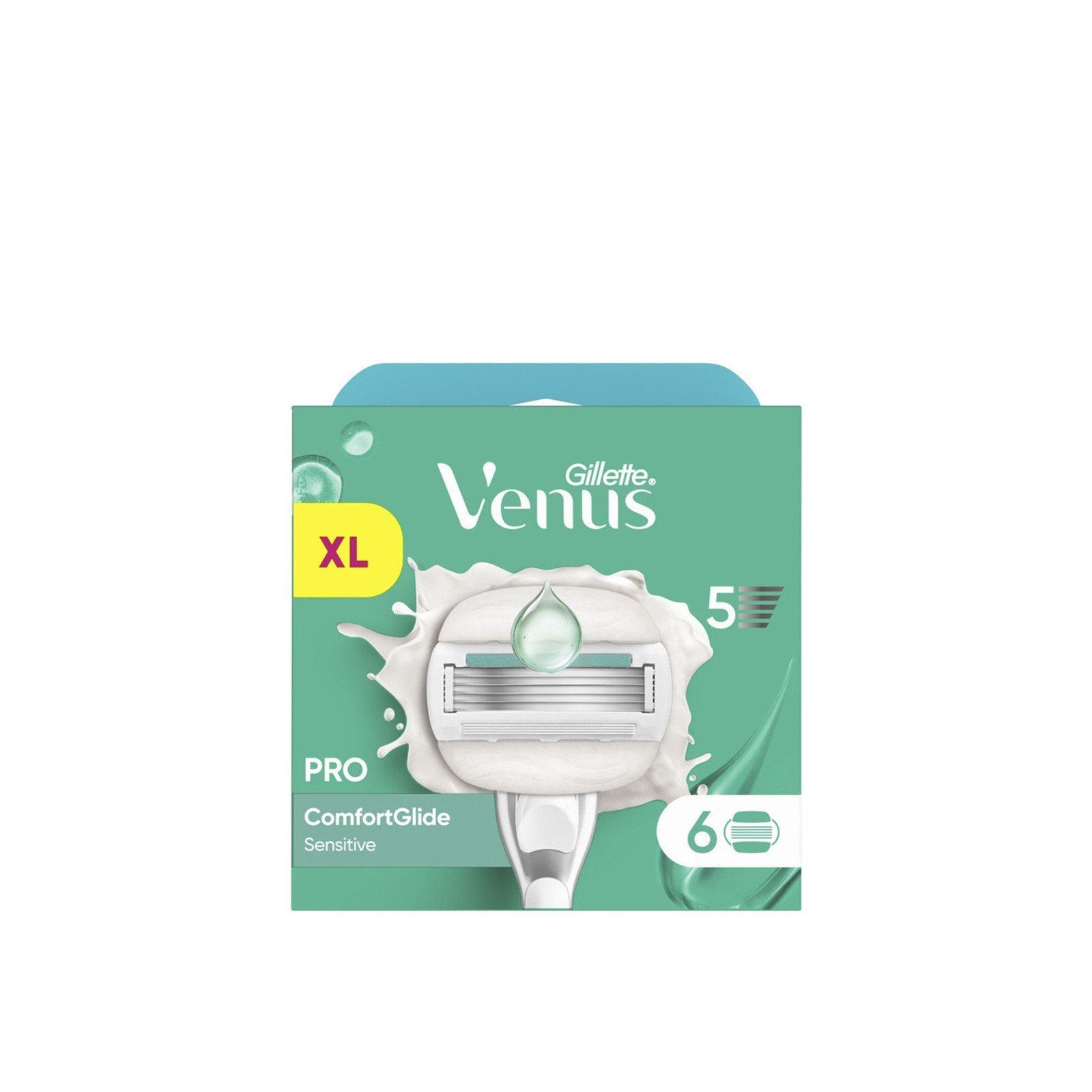 Gillette Venus Pro Comfortglide Sensitive Refill Blades x6