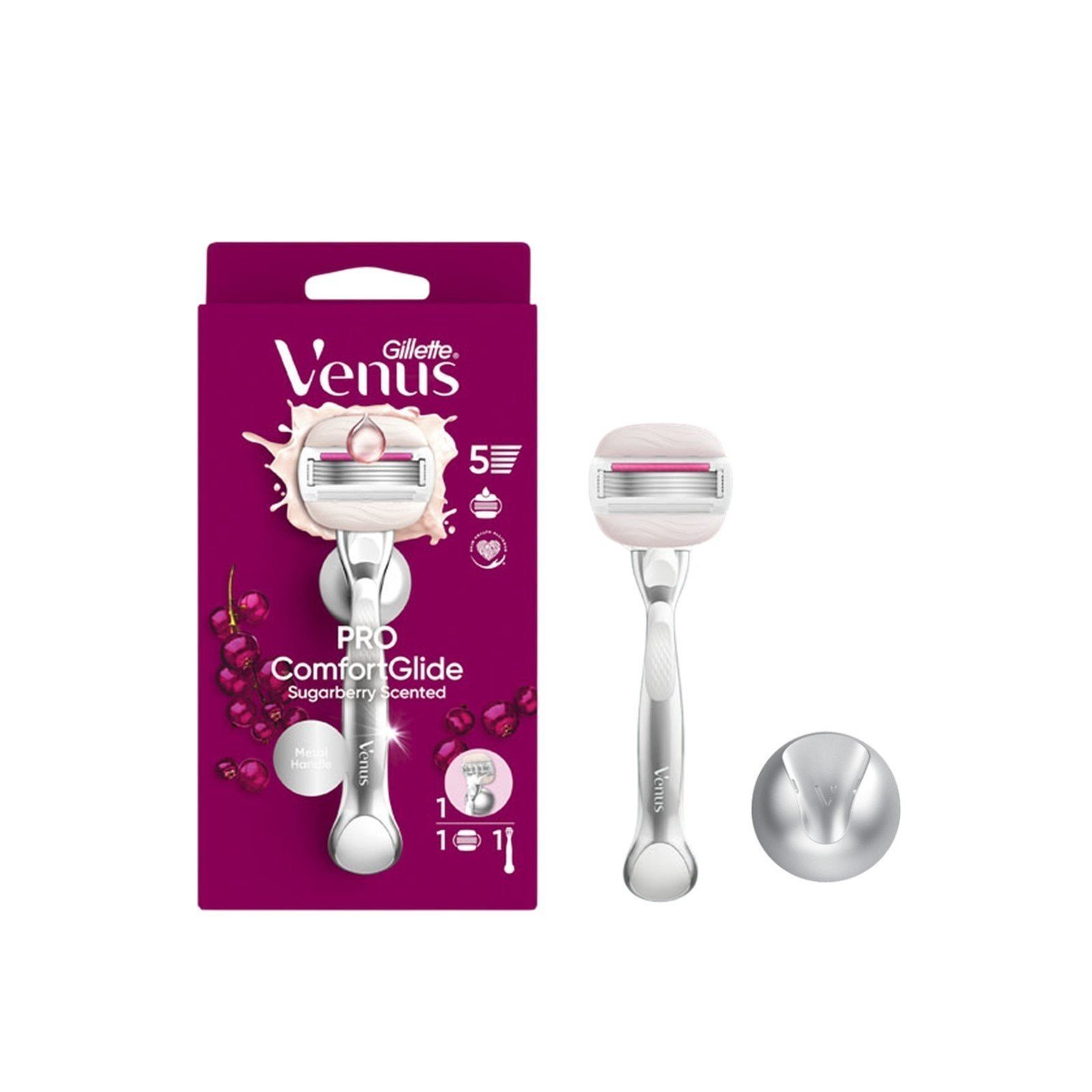 Gillette Venus Pro ComfortGlide Sugarberry Scented Razor Qatar