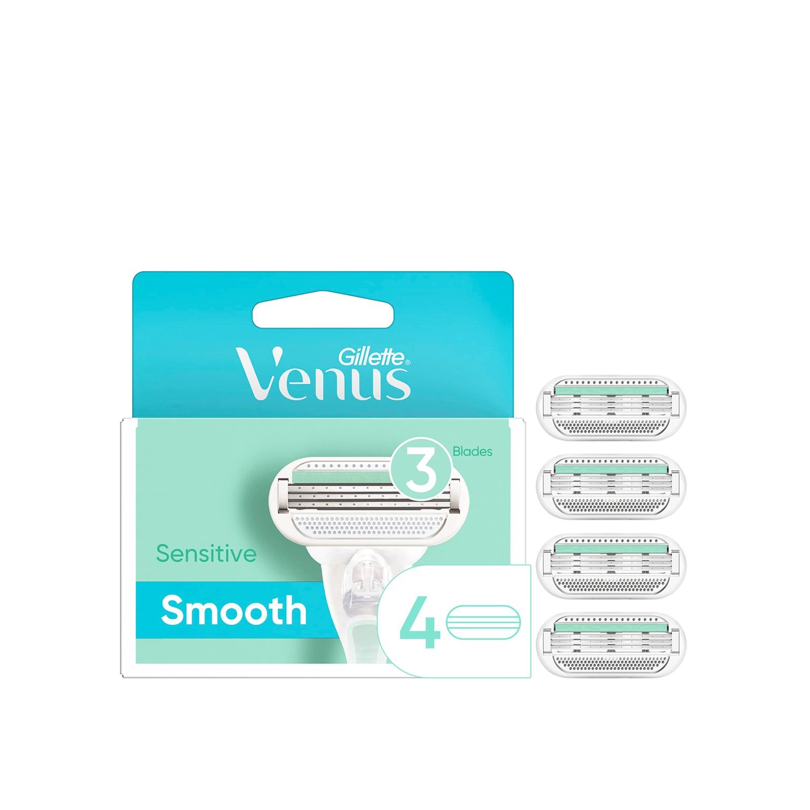 Gillette Venus Smooth Sensitive Refill Blades x4